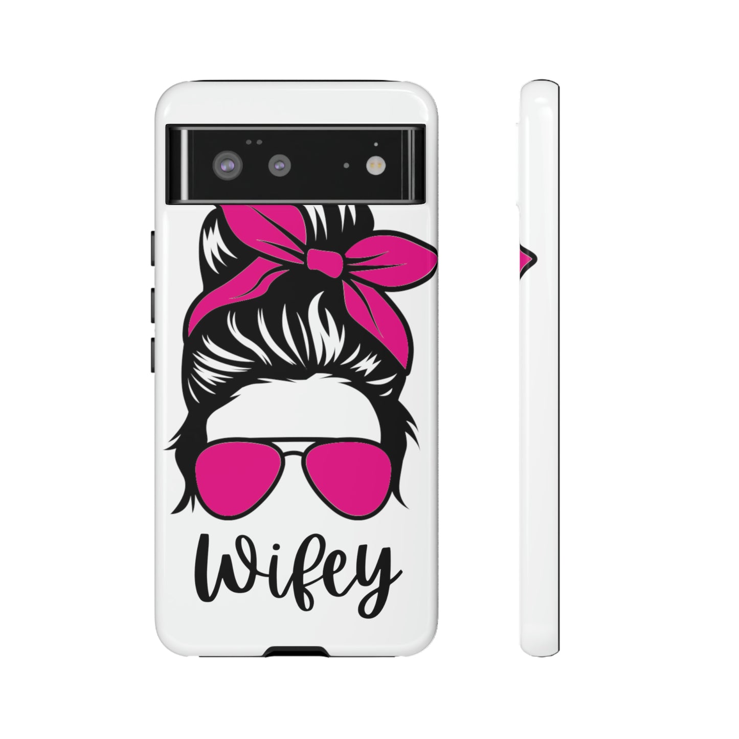 Pink Wifey Protective Case for IPhone, Samsung and Google