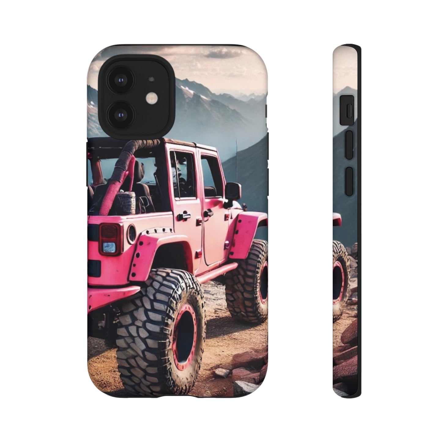 Pink Jeep Protective Phone Case