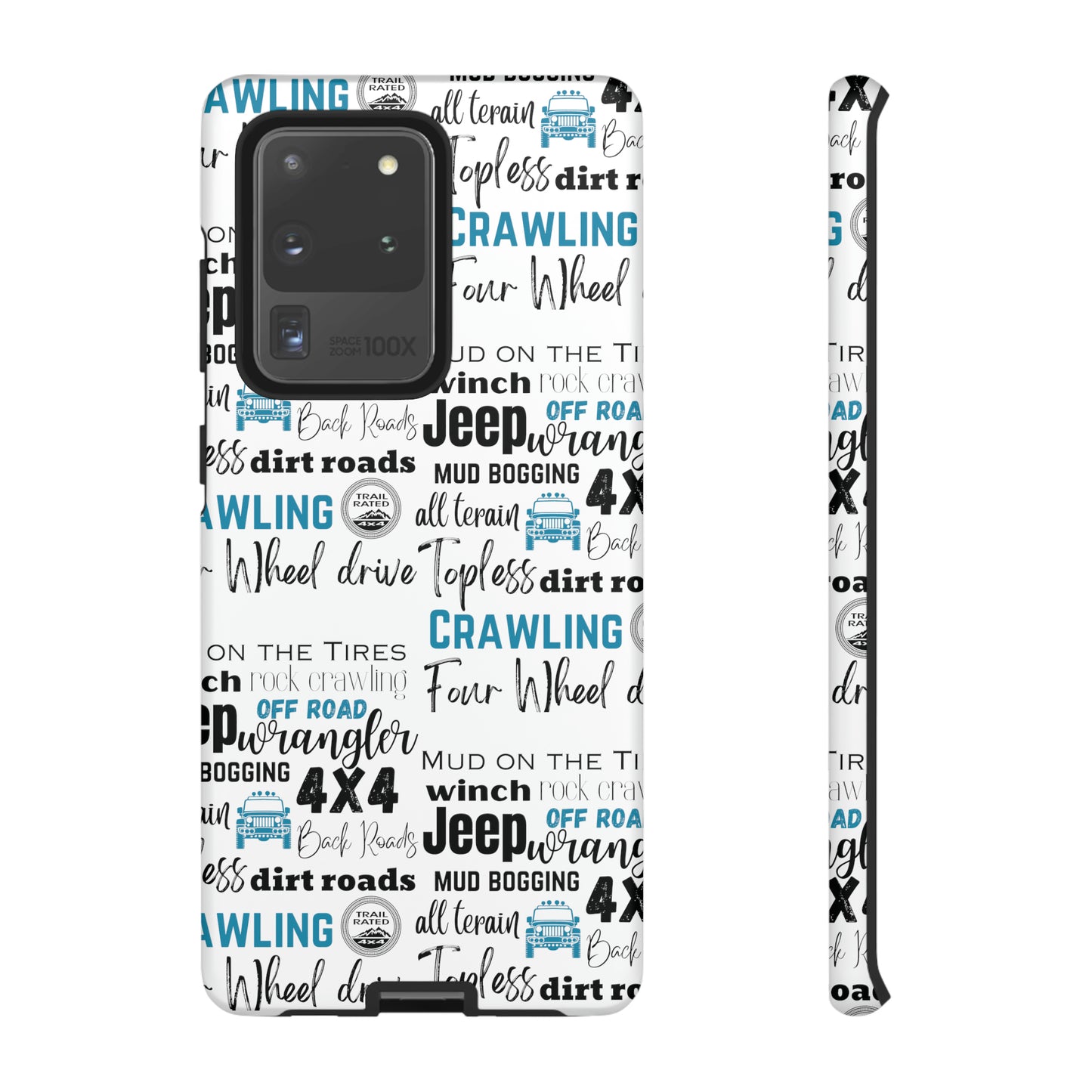 Off Road Subway Art Turquoise Protective Phone Case for Iphone, Samsung and Google Phones