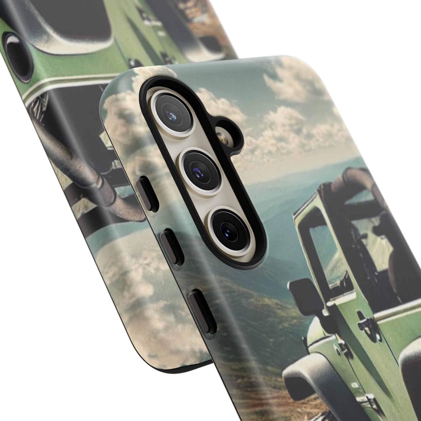 Green Jeep Protective Phone Case