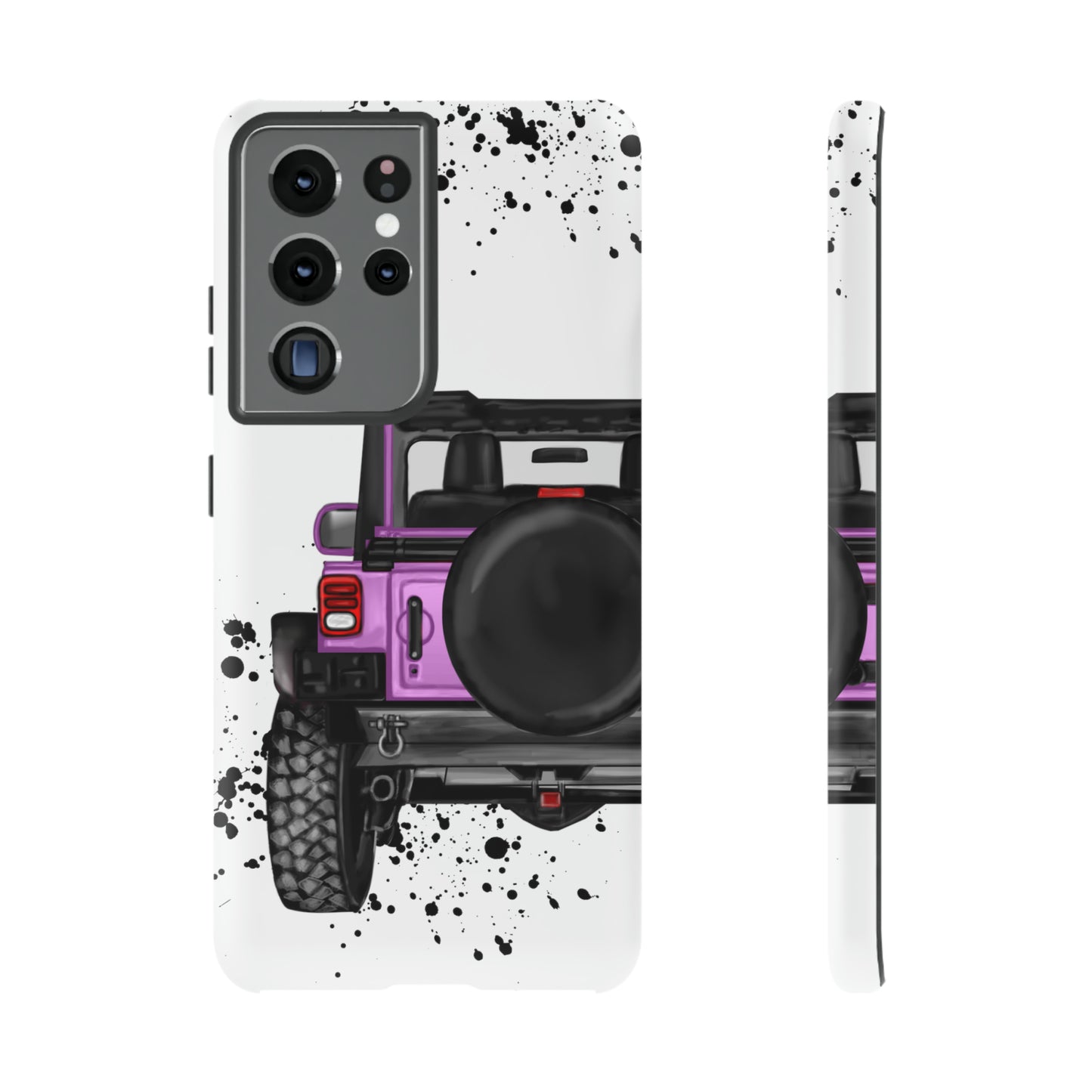 Off Road Life Charcoal Pink/Light Purple Protective Case for Iphone, Google and Samsung