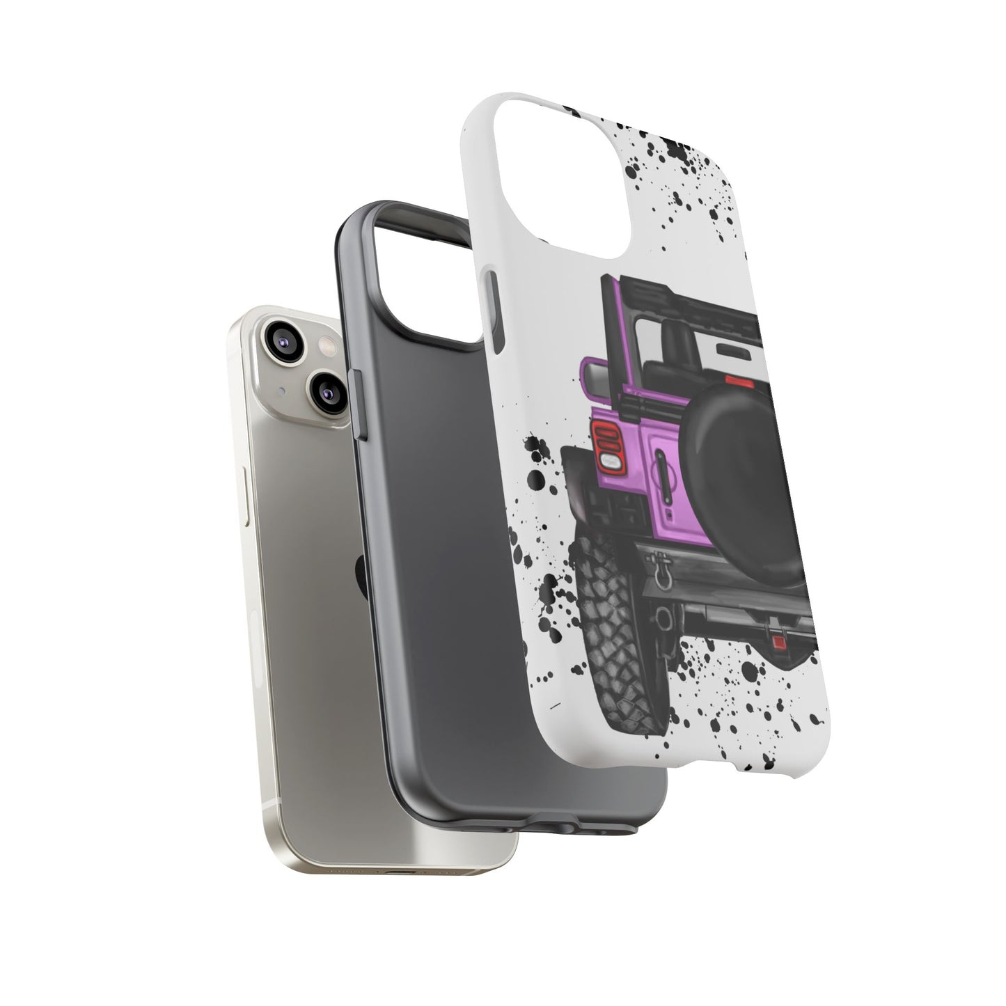 Off Road Life Pink/Light Purple Protective Case for Iphone, Google and Samsung