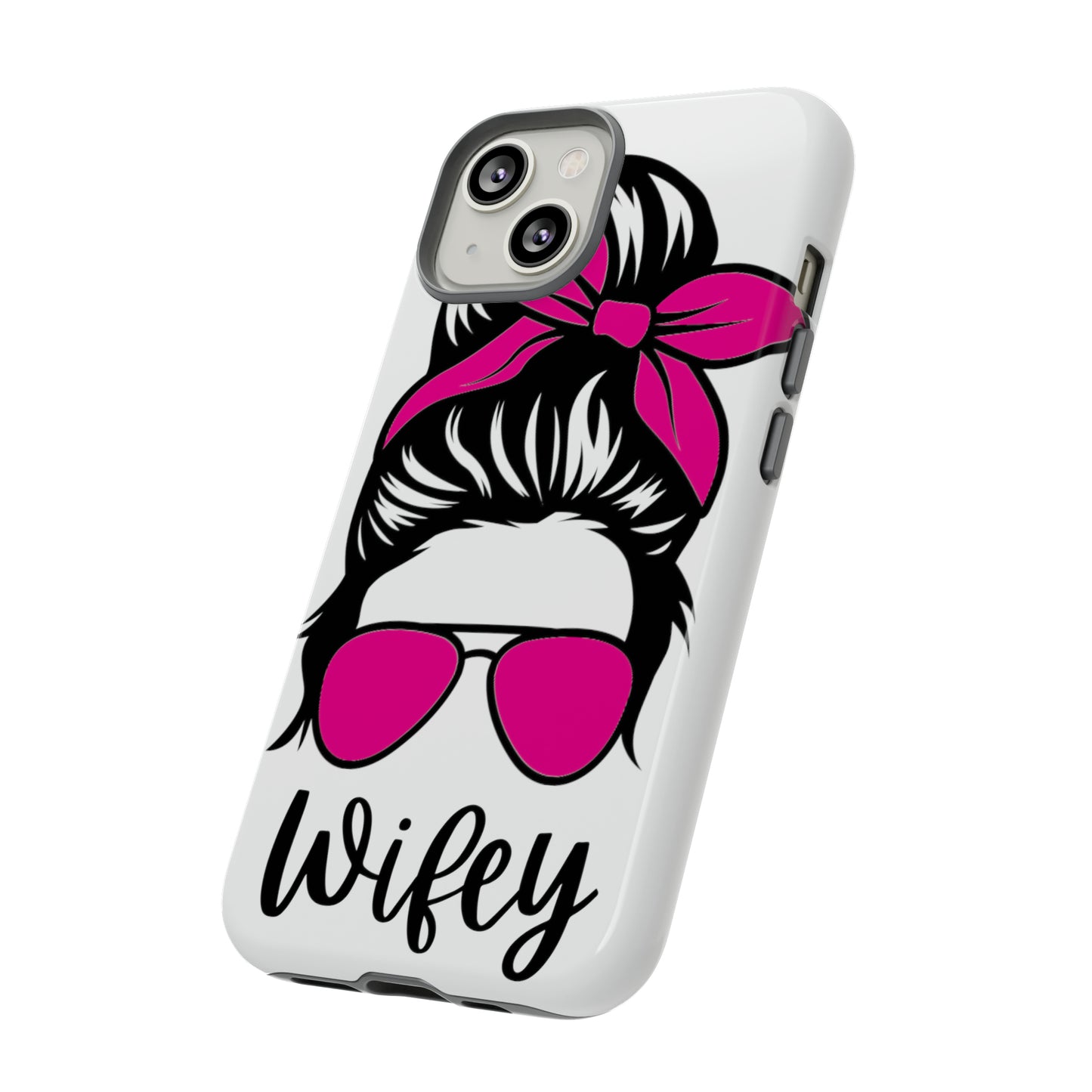 Pink Wifey Protective Case for IPhone, Samsung and Google