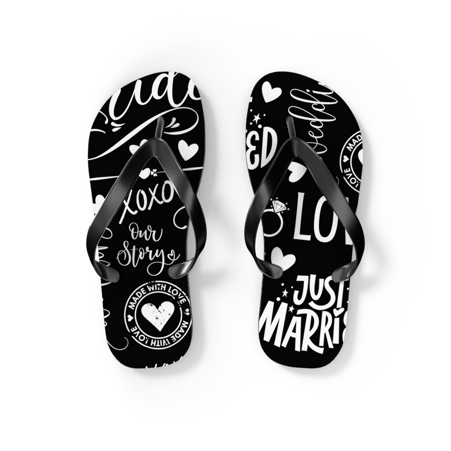 Bride Just Married Flip Flops