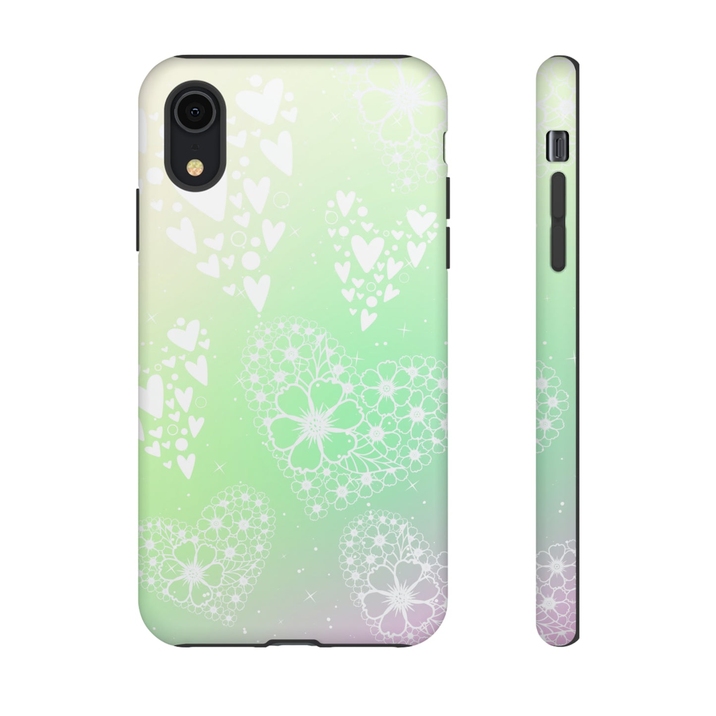 Pastel Heart Ombre Protective Case for Iphone, Google and Samsung