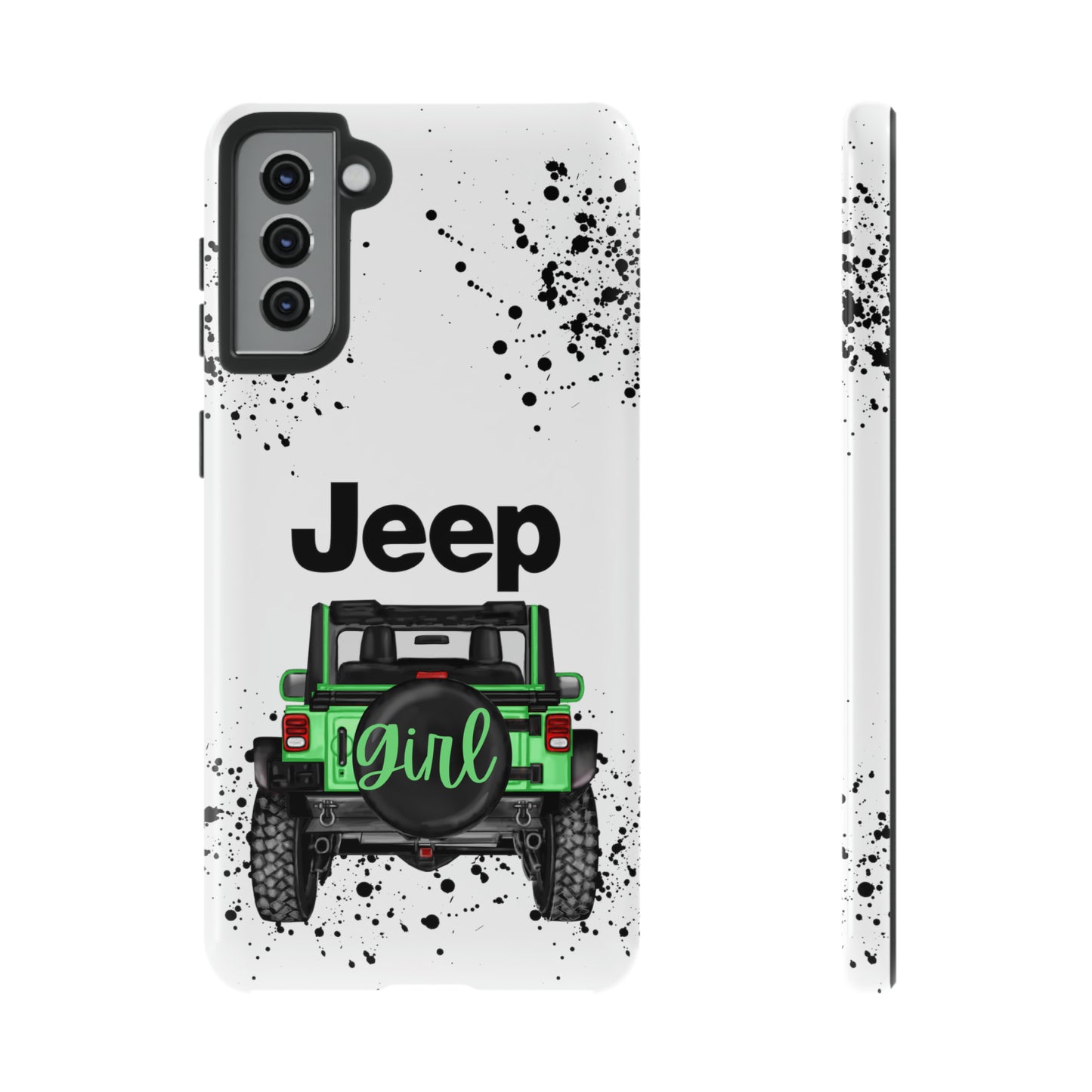 Off Road Girl Light Green Protective Case for Iphone, Google and Samsung Phones