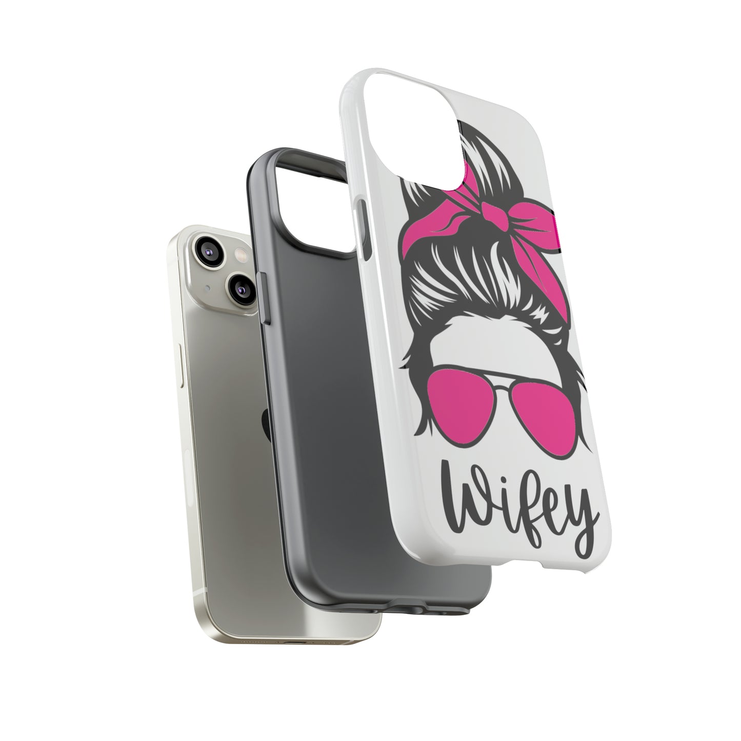 Pink Wifey Protective Case for IPhone, Samsung and Google