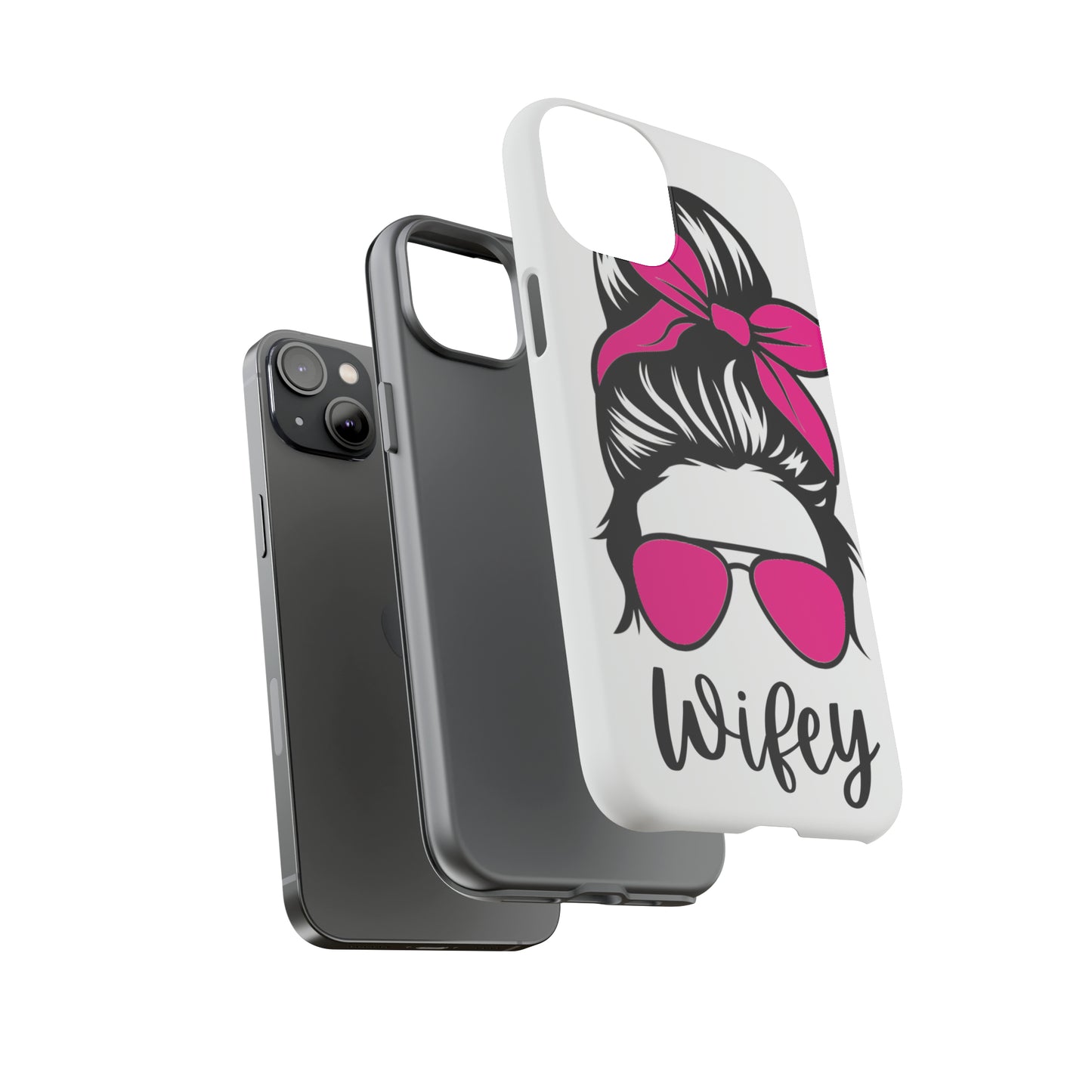 Pink Wifey Protective Case for IPhone, Samsung and Google