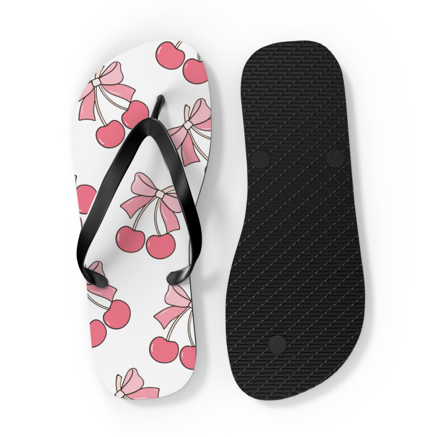 Cherry Bow Flip Flops