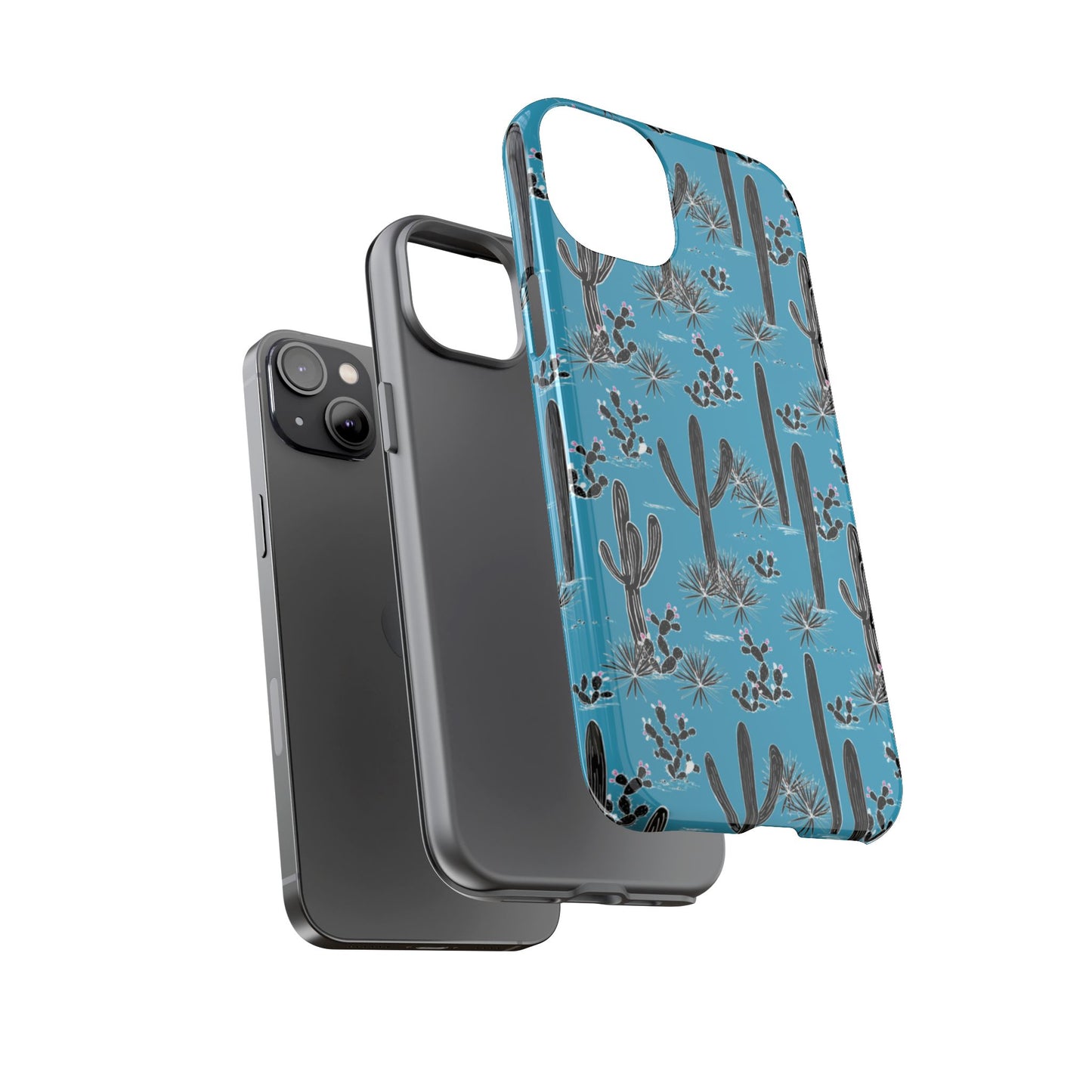 Turquoise Cactus Love Phone Case