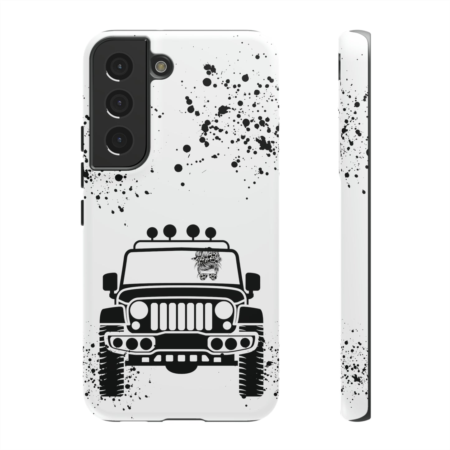 Off Road Girl Cow Print Shades Protective Phone Case for Iphone, Samsung and Google Phones