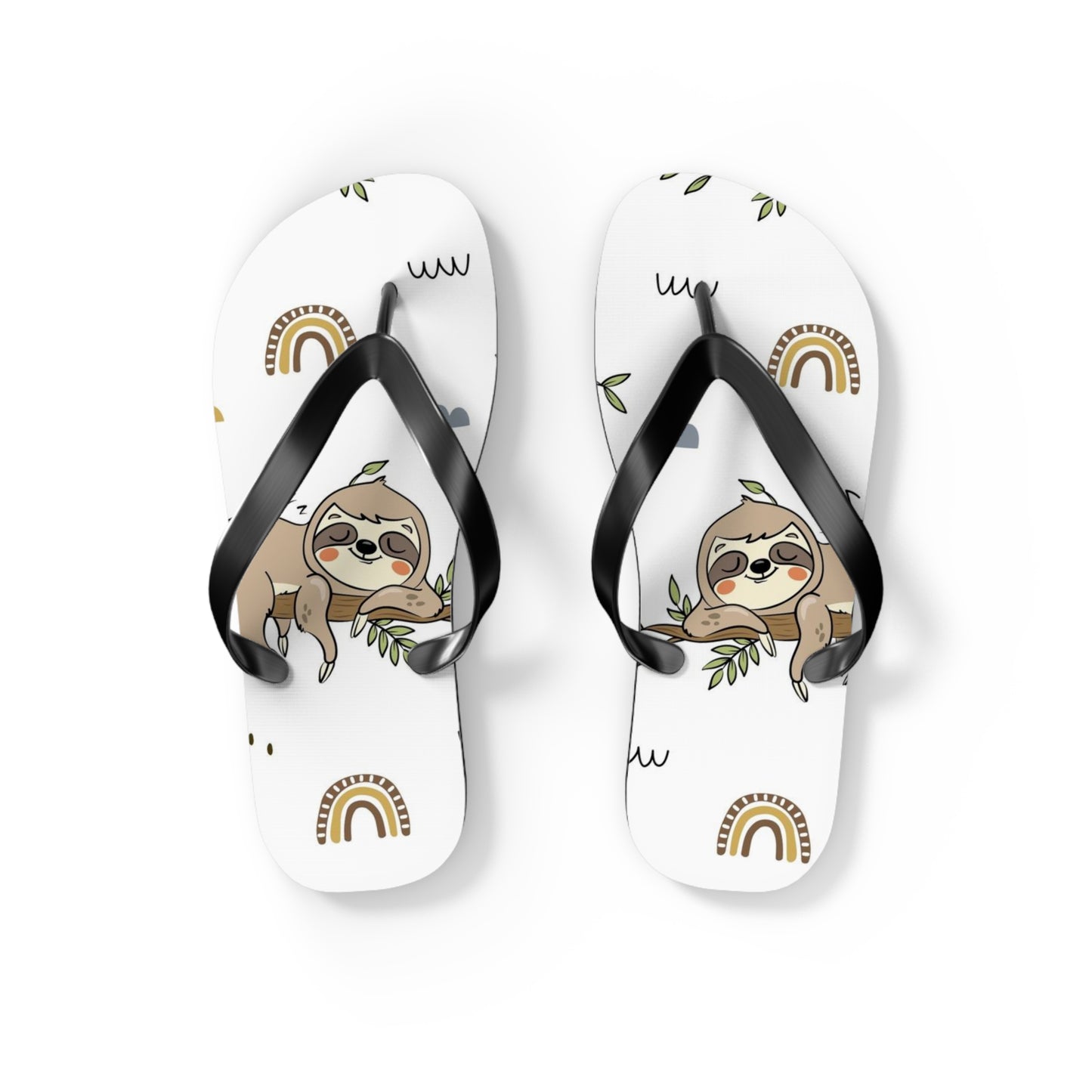 Sloth Love Flip Flops