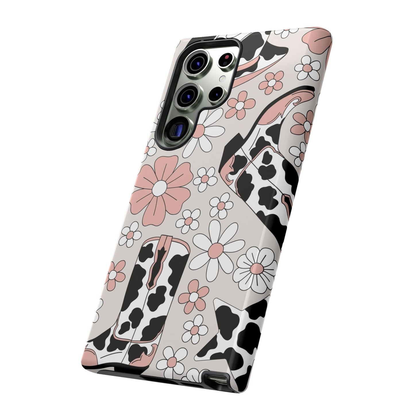 Western Flower Protective Phone Case for Google, Iphone and Samsung Phones