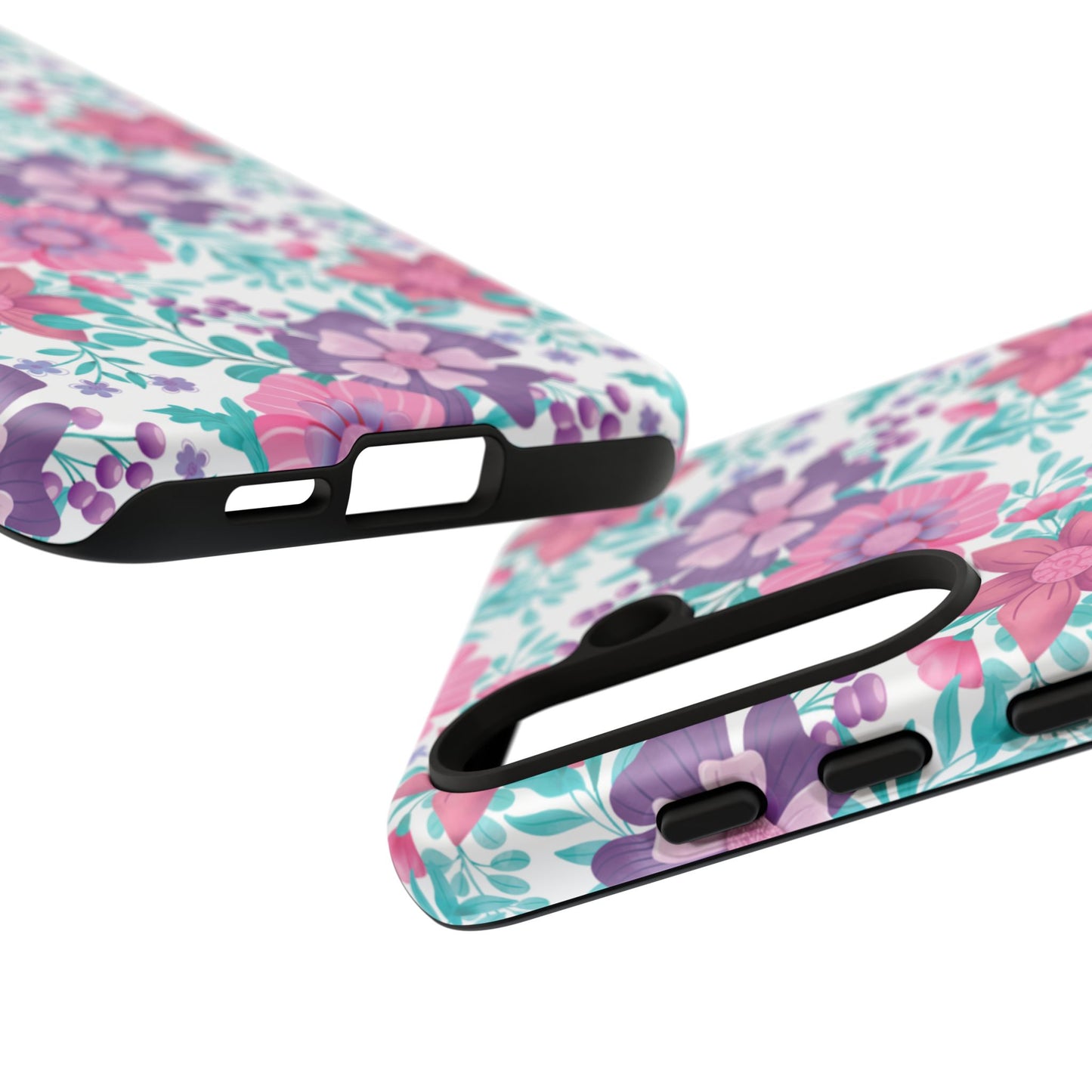Pastel Flowers Protective Phone Case