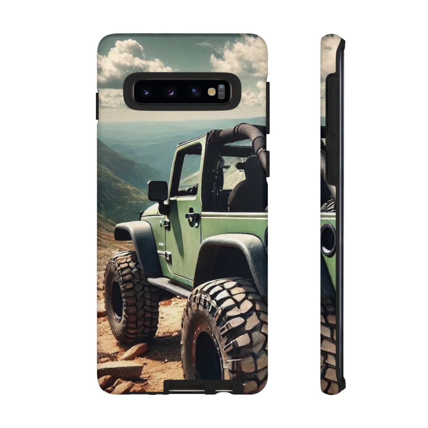 Green Jeep Protective Phone Case