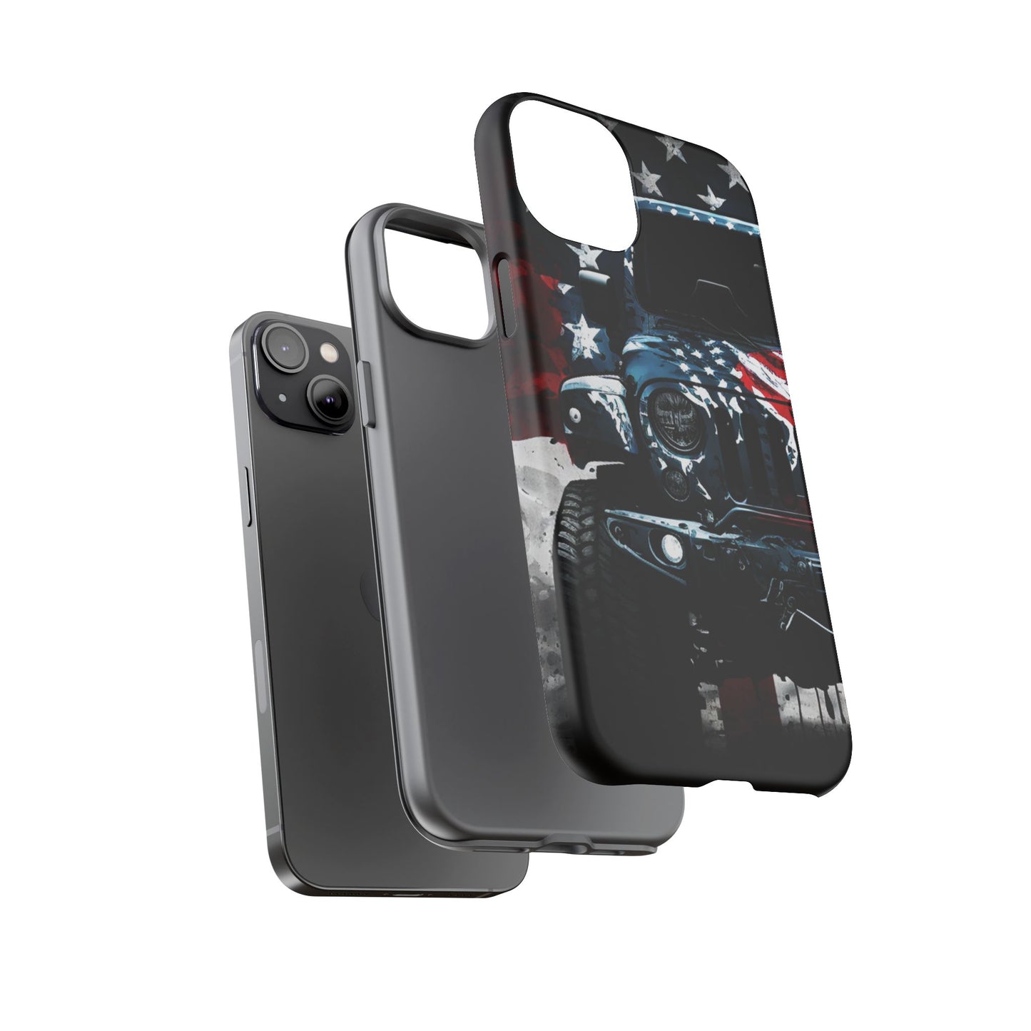 Off Roading Patriotic Protective Drop Proof Case Iphone, Samsung and Google phones