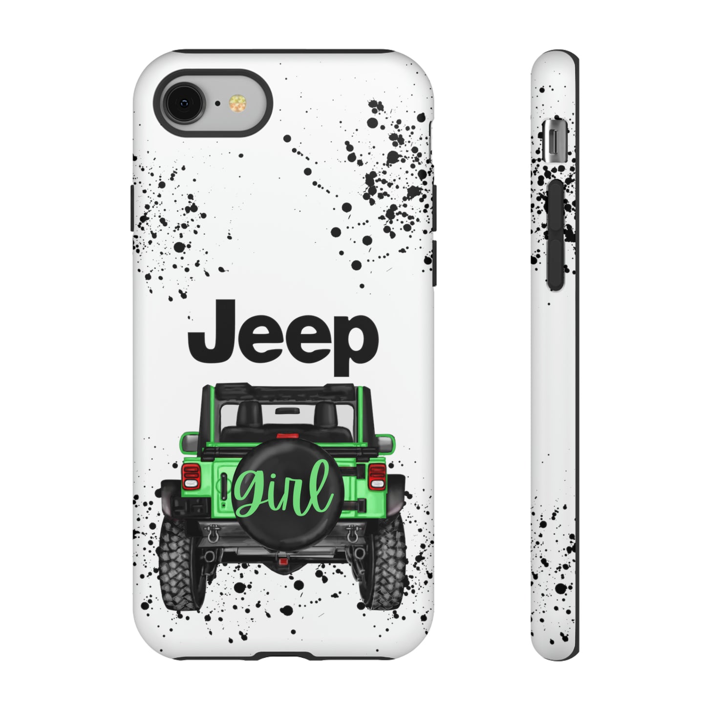 Off Road Girl Light Green Protective Case for Iphone, Google and Samsung Phones