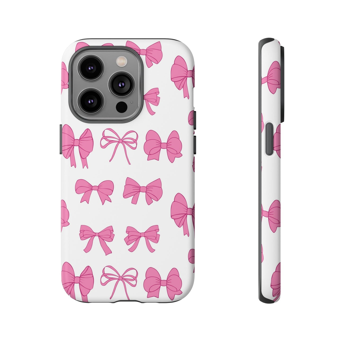 Pink Bows Protective Phone Case for Iphone, Samsung and Google Phones
