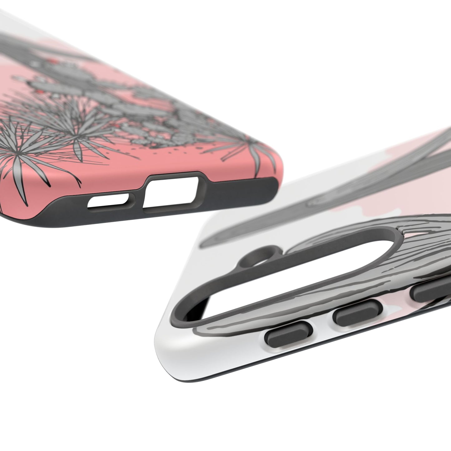 Pastel Cactus Sunset Protective Phone Case