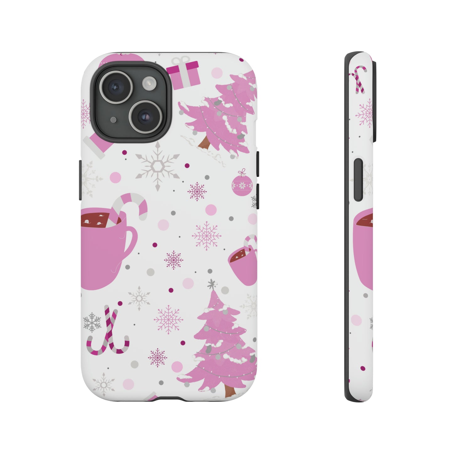 Pink Christmas Protective Case for Iphone, Samsung and