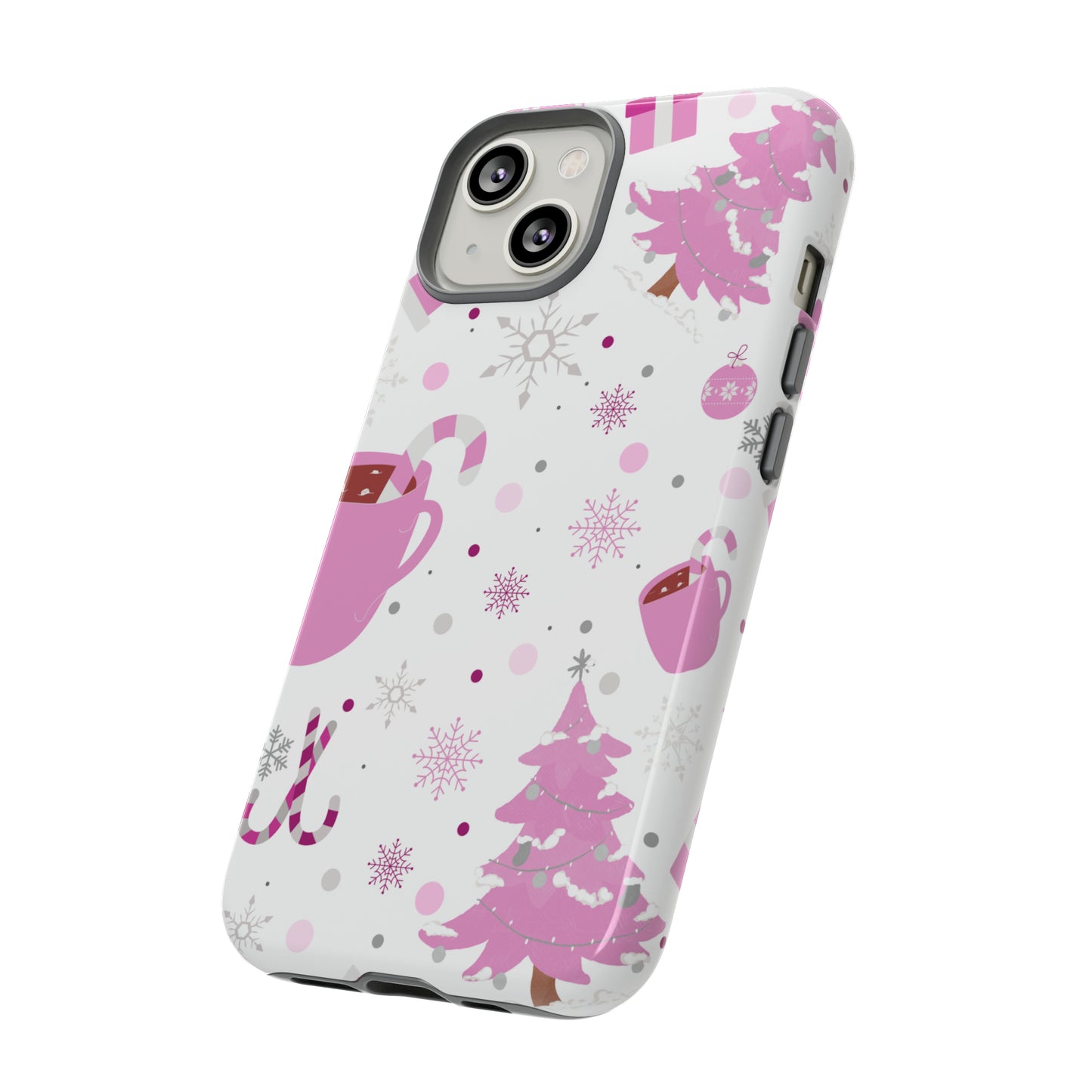 Pink Christmas Protective Case for Iphone, Samsung and