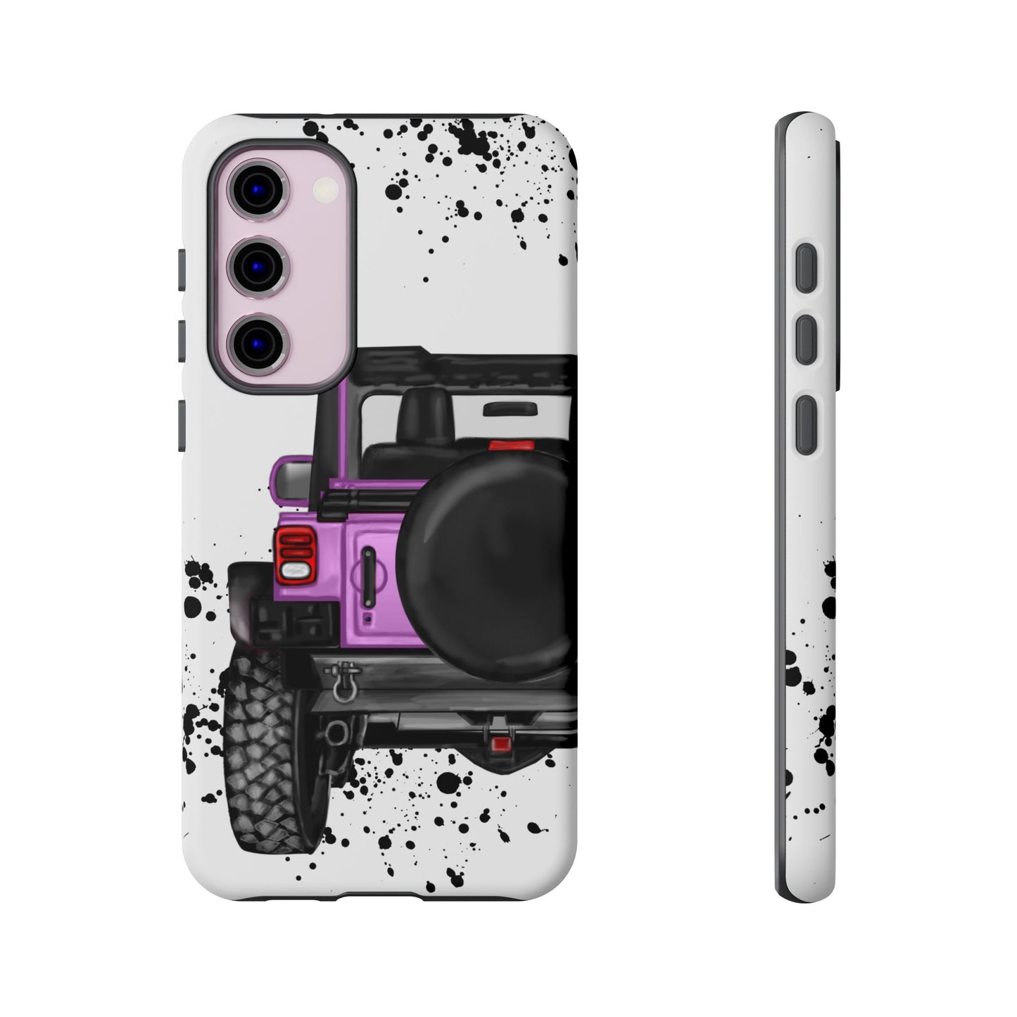Off Road Life Charcoal Pink/Light Purple Protective Case for Iphone, Google and Samsung