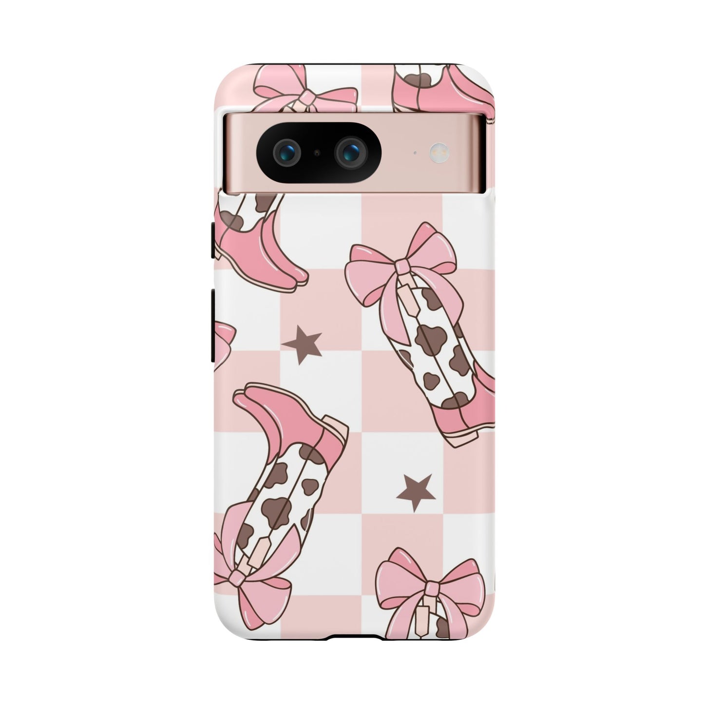 Cowboy Boots and Bows Protective Phone Case