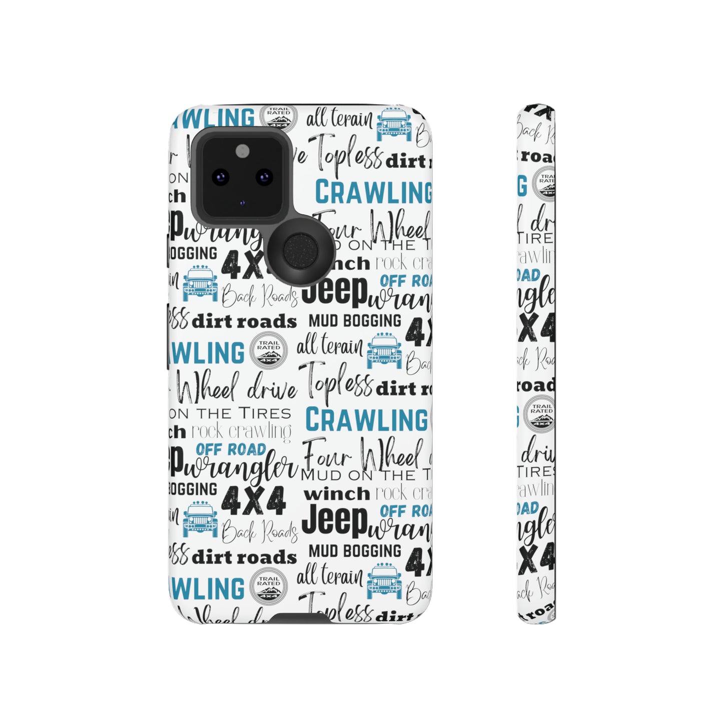 Off Road Subway Art Turquoise Protective Phone Case for Iphone, Samsung and Google Phones