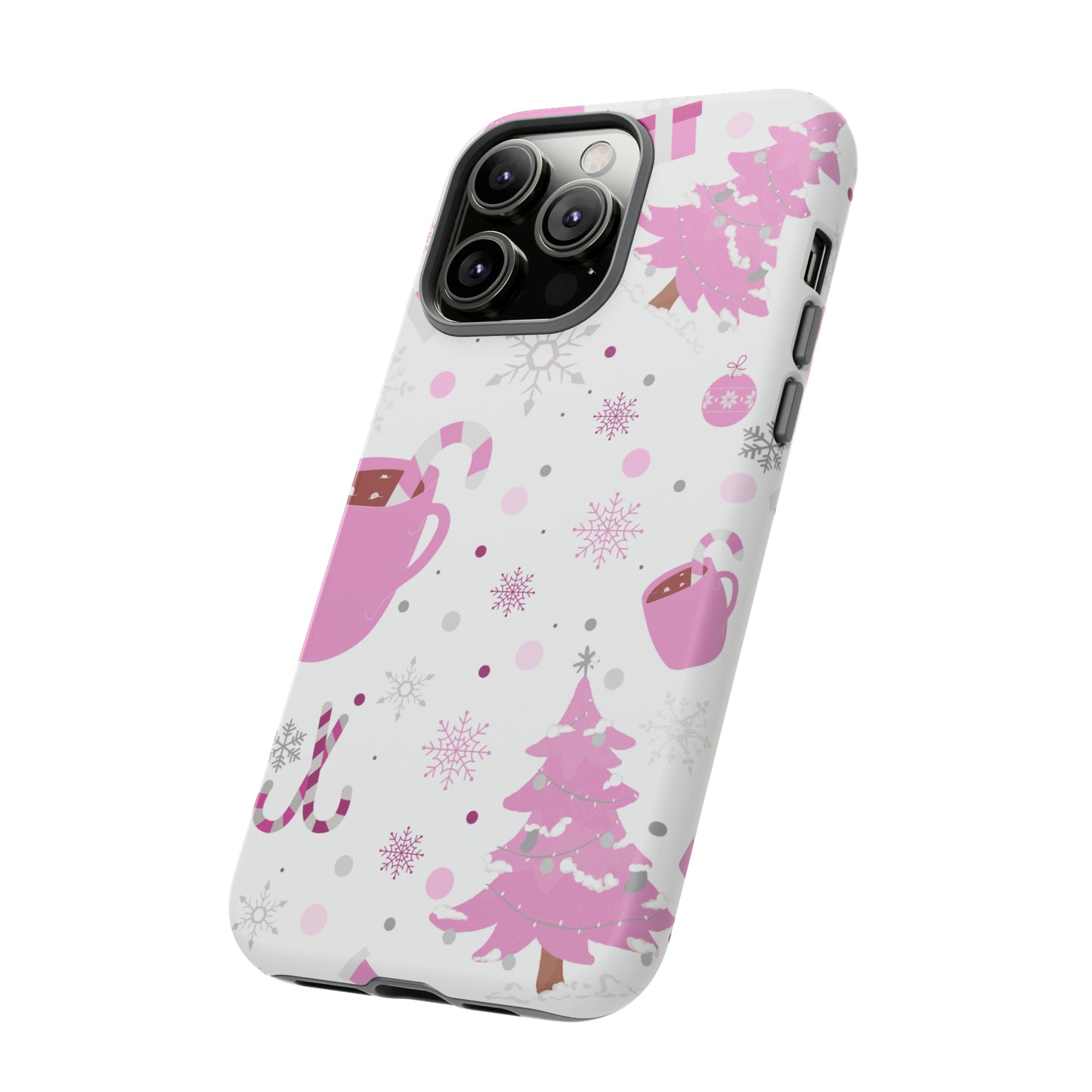 Pink Christmas Protective Case for Iphone, Samsung and