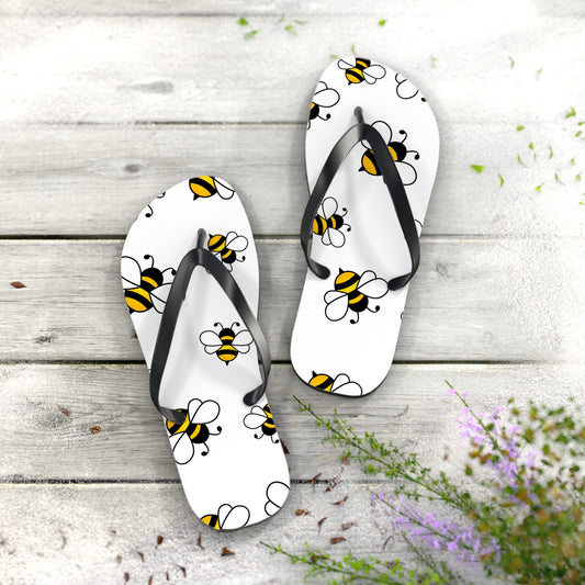 Bumble Bee Summer Flip Flops