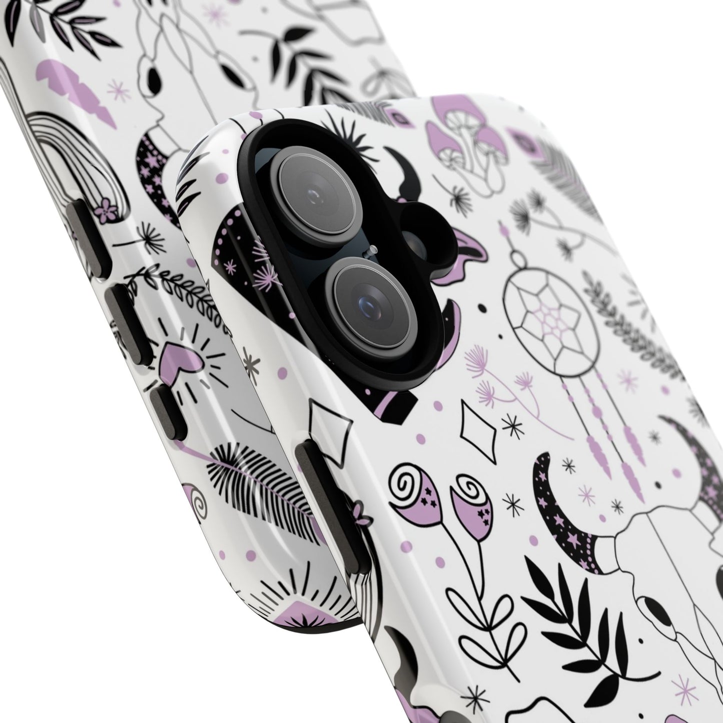 Purple and Black Western Protective Drop Proof Case Iphone, Samsung and Google phones