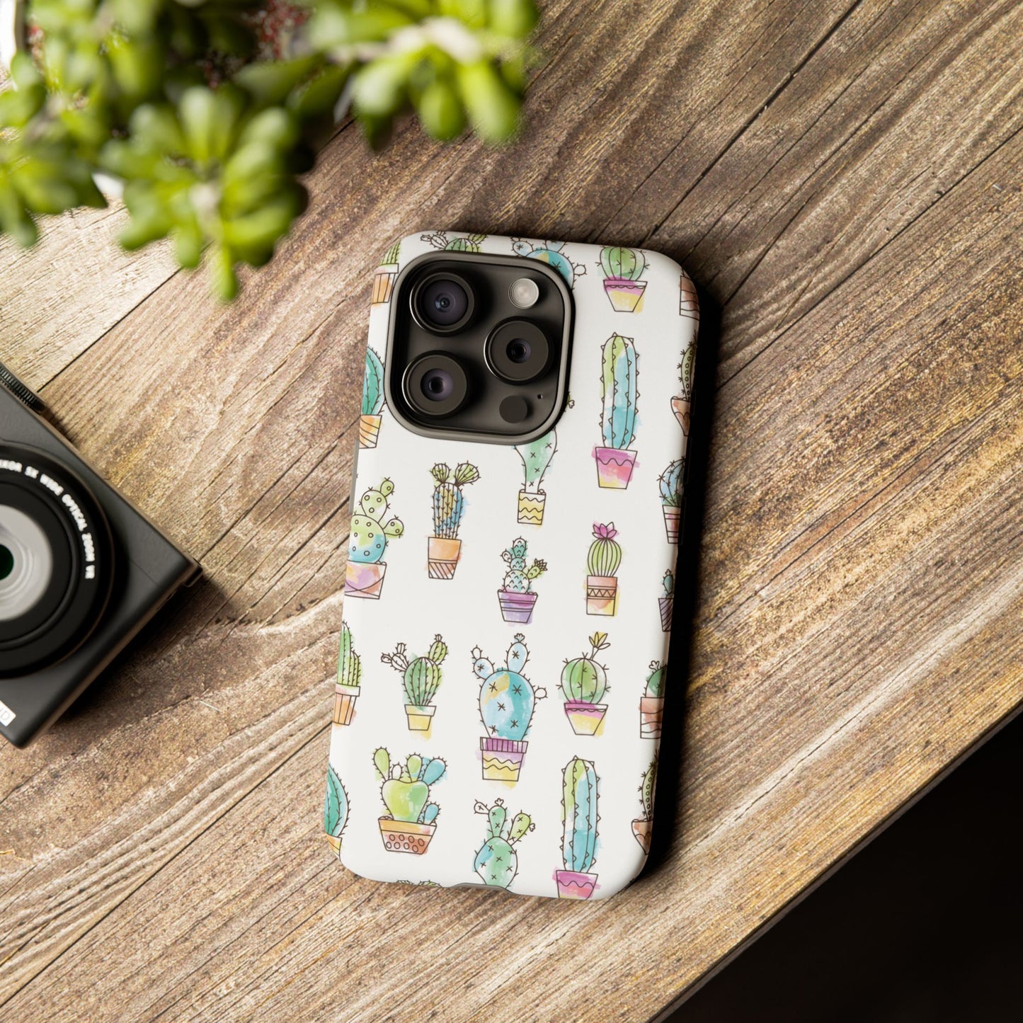 Pastel Cactus Love Phone Case
