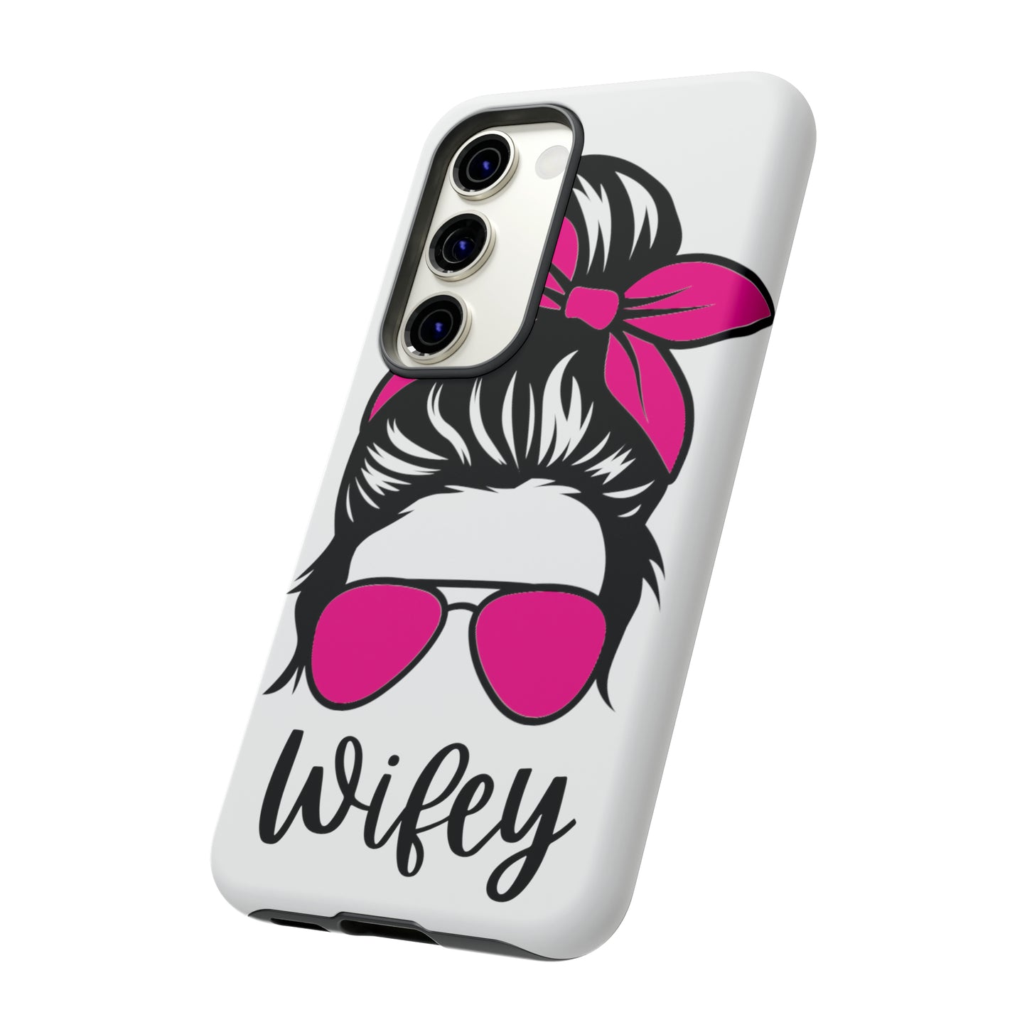 Pink Wifey Protective Case for IPhone, Samsung and Google