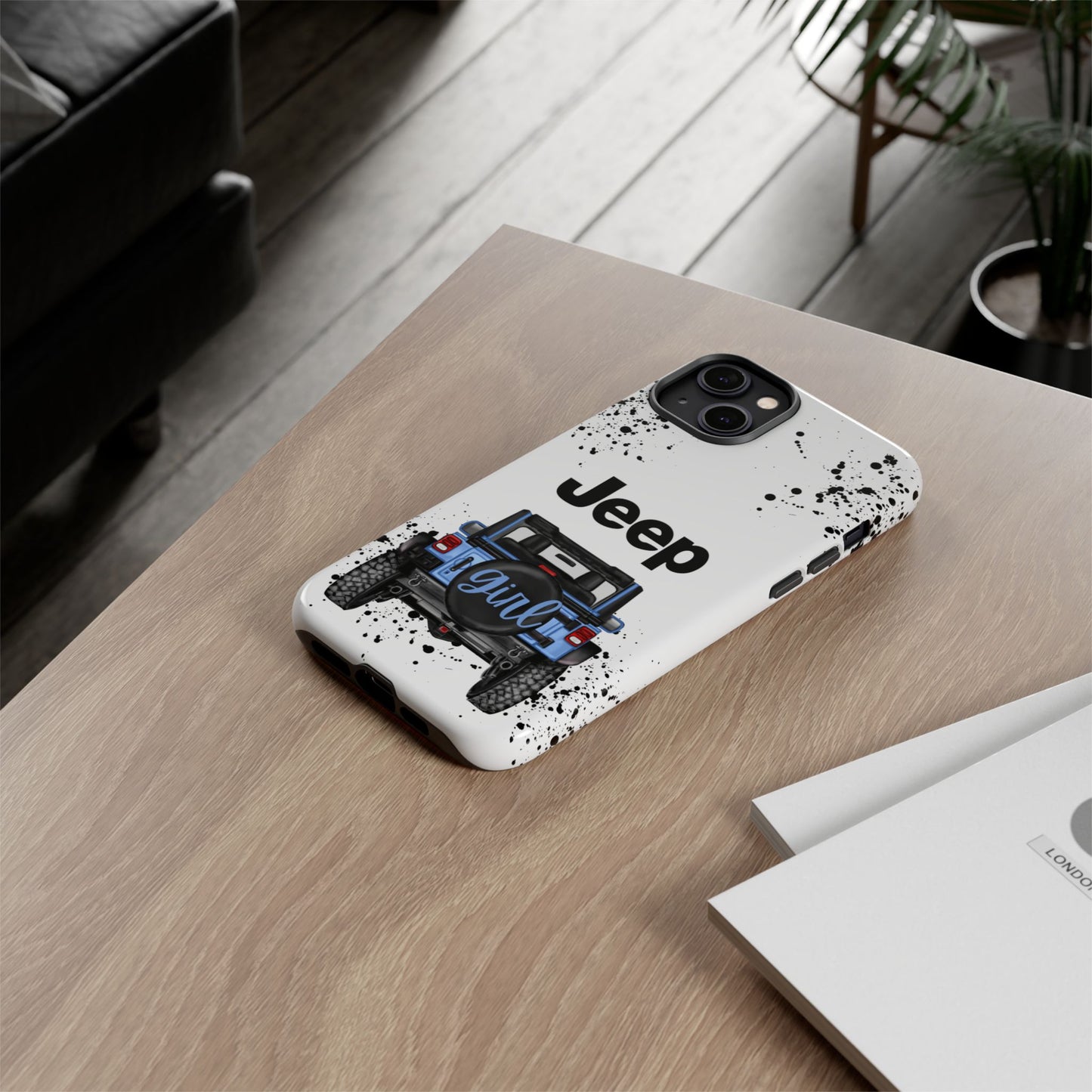 Off Road Girl Light Blue Protective Case for Iphone, Google and Samsung Phones