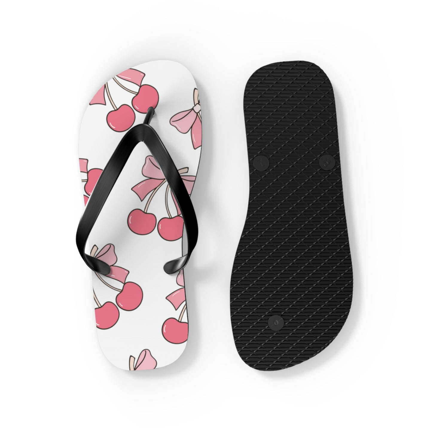 Cherry Bow Flip Flops