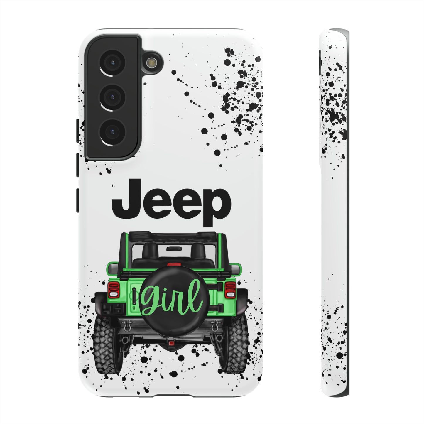 Off Road Girl Light Green Protective Case for Iphone, Google and Samsung Phones