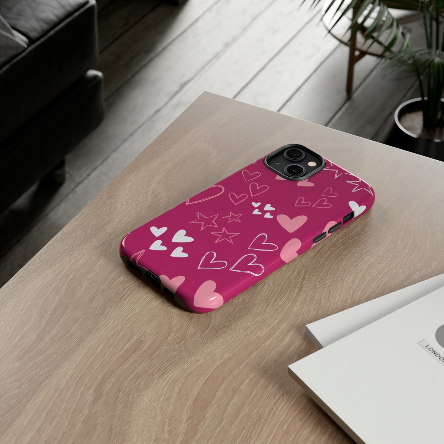 Heart and Stars Protective Case for Google, IPhone and Samsung phones