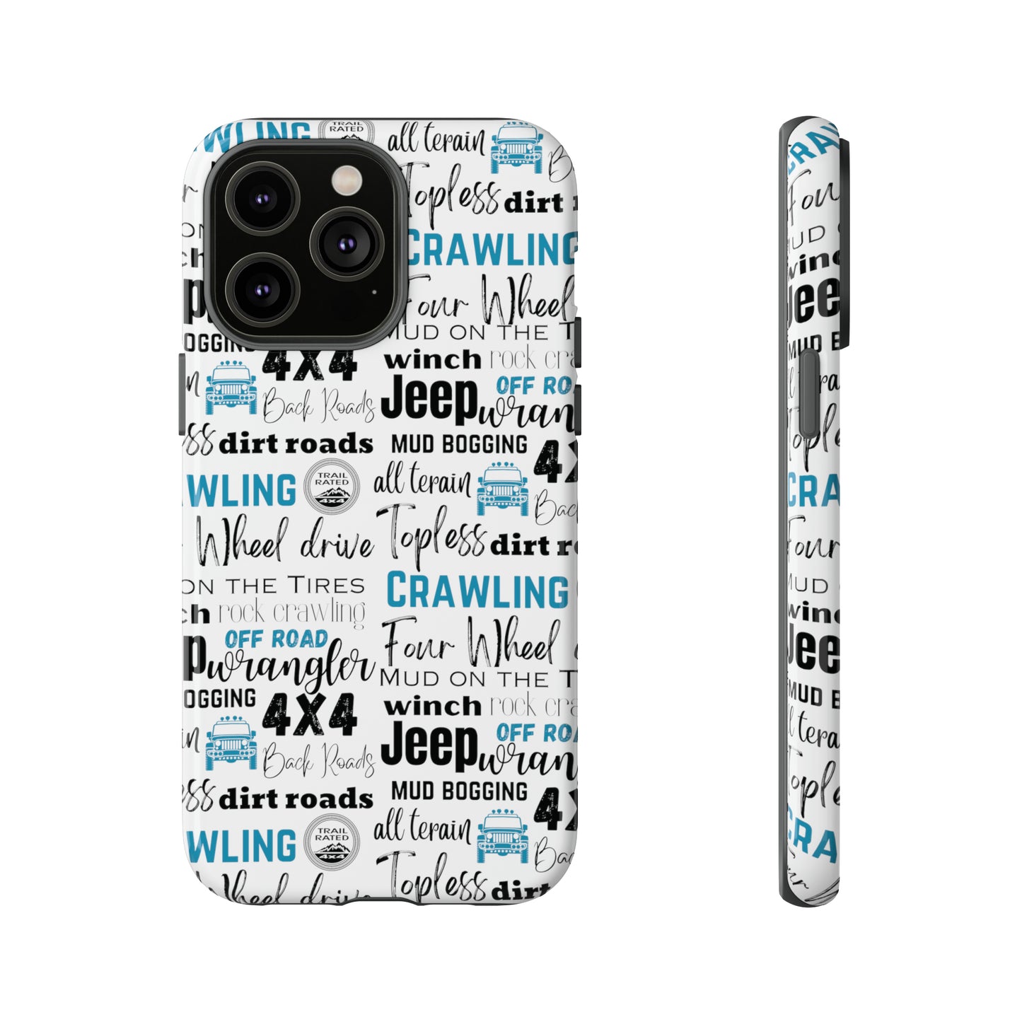 Off Road Subway Art Turquoise Protective Phone Case for Iphone, Samsung and Google Phones