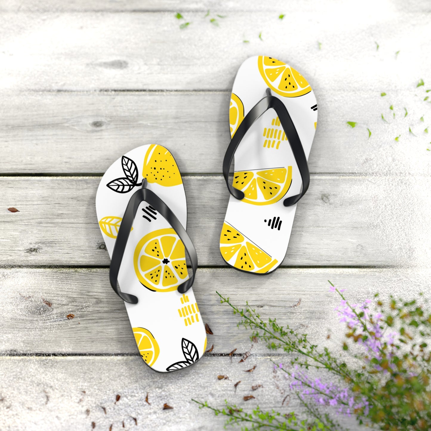 Lemon Love  Summer Flip Flops