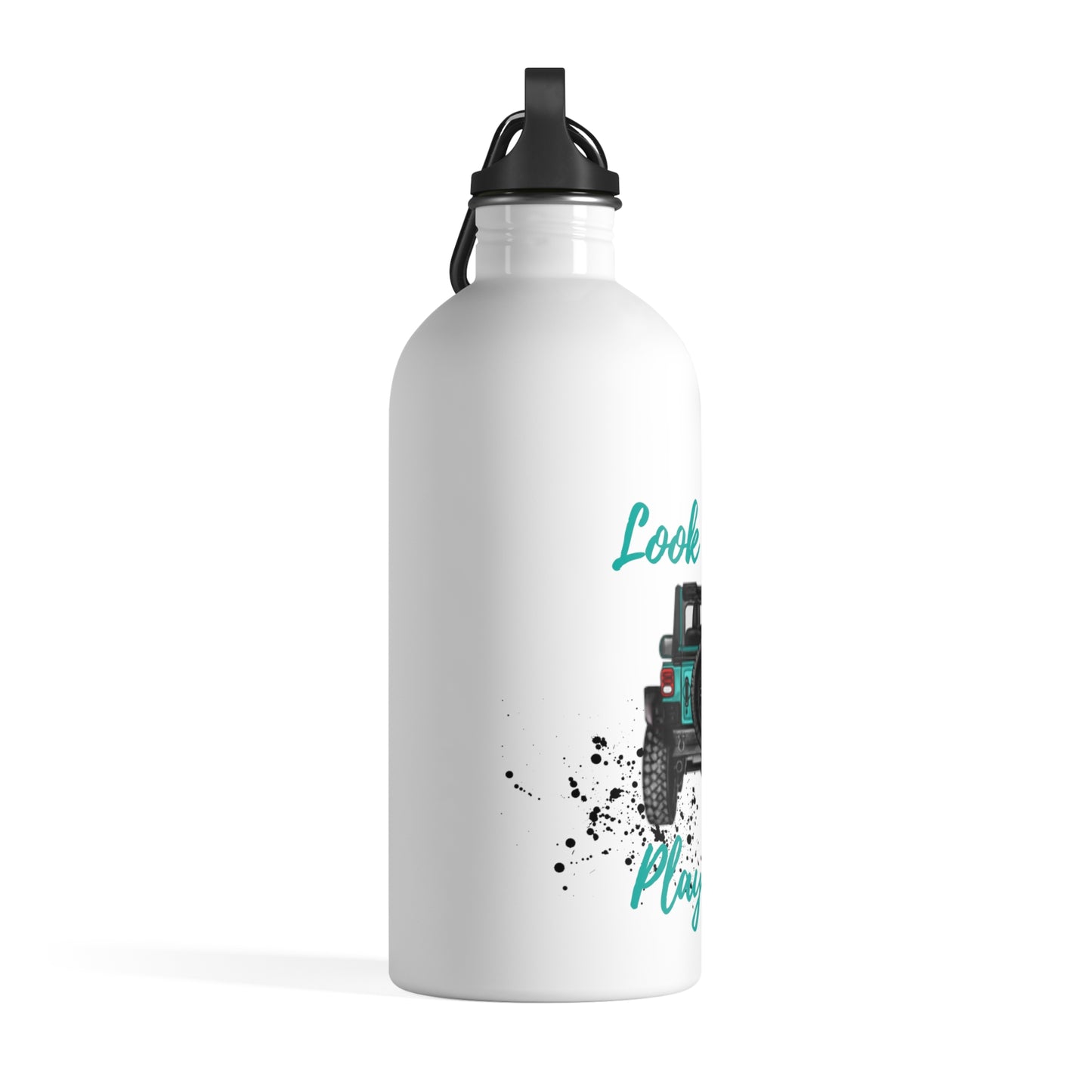 Look Pretty Play Dirty Turquoise Stainless Steel Water Bottle