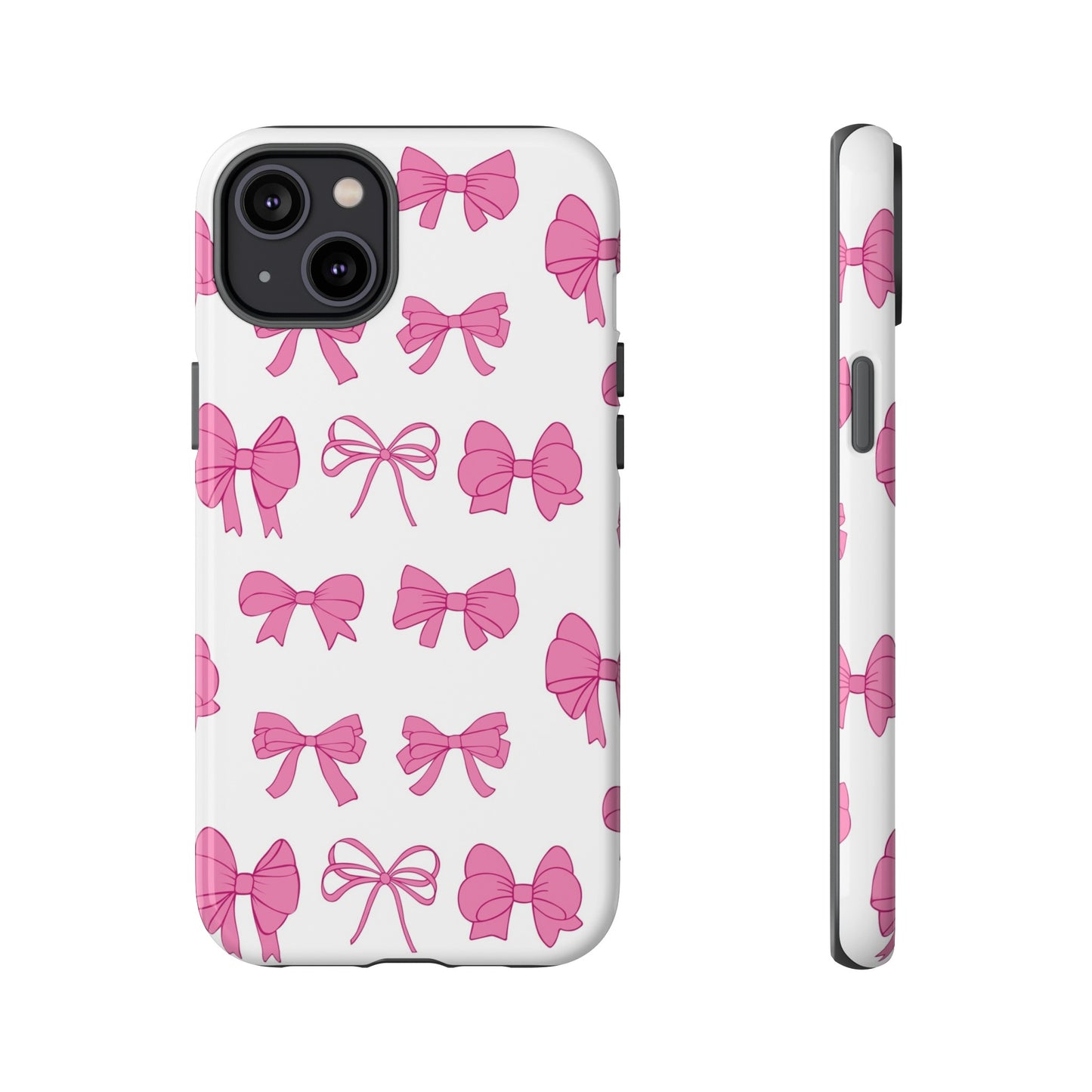 Pink Bows Protective Phone Case for Iphone, Samsung and Google Phones