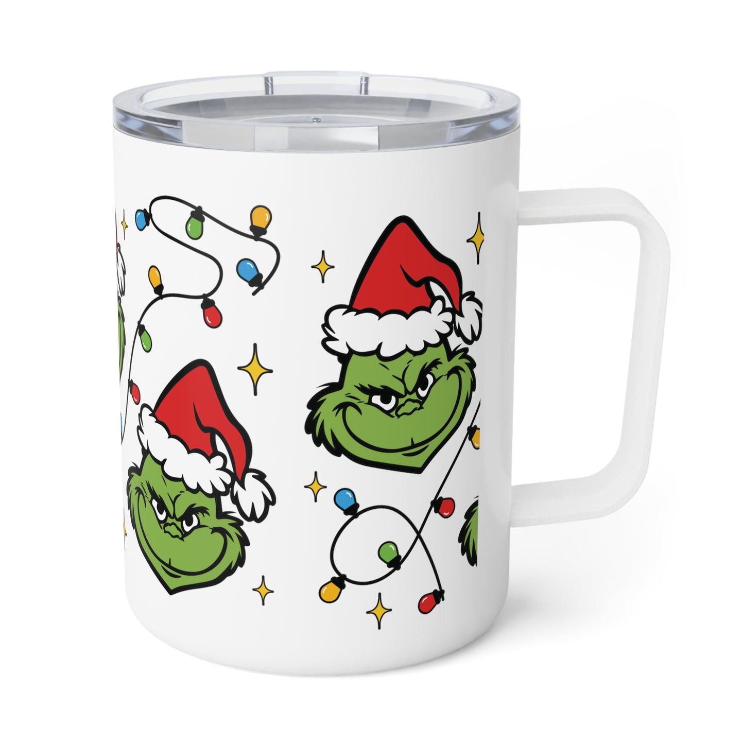 Grinchmas Lights Insulated Coffee Mug, 10oz