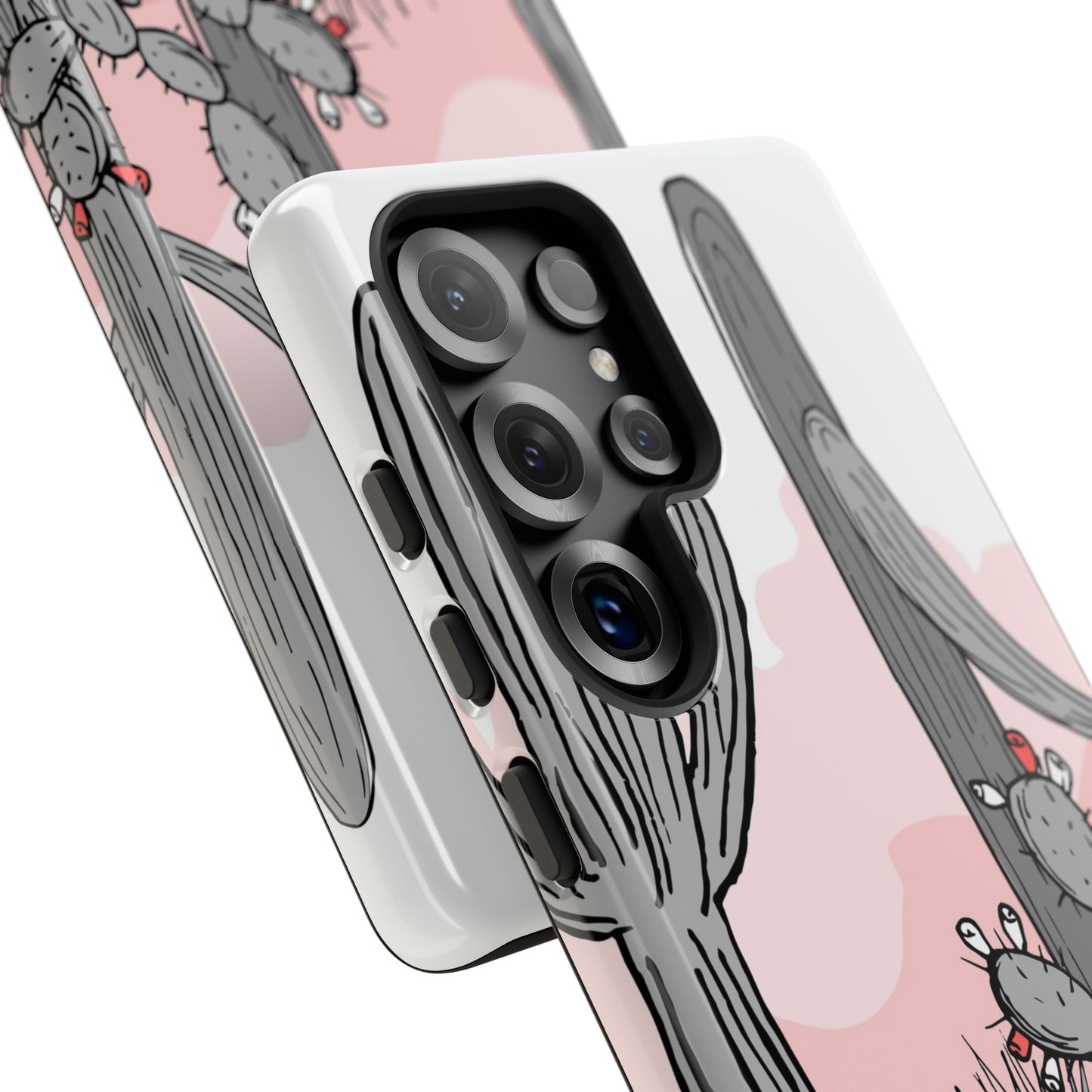 Pastel Cactus Sunset Protective Phone Case