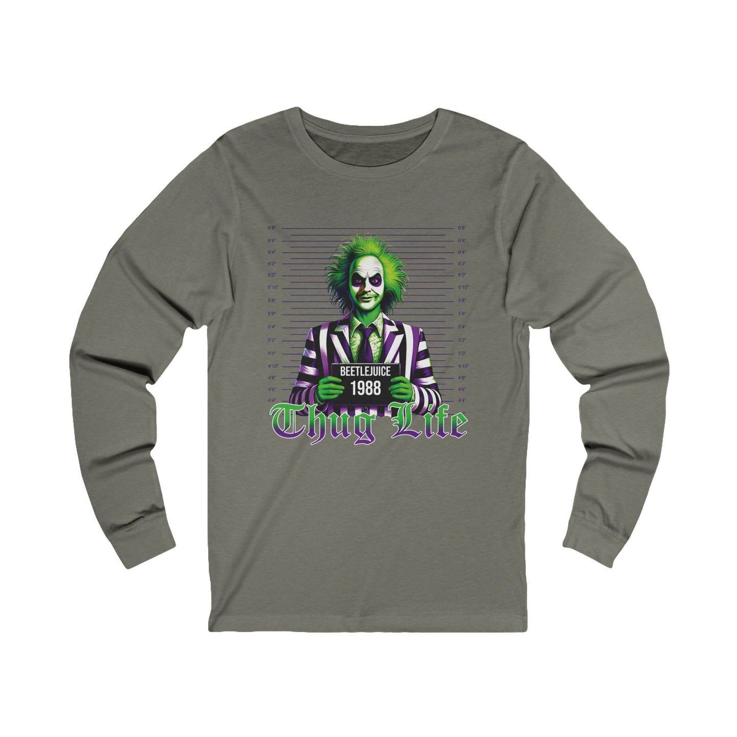 Beetlejuice Thug Life  Unisex Jersey Long Sleeve Tee