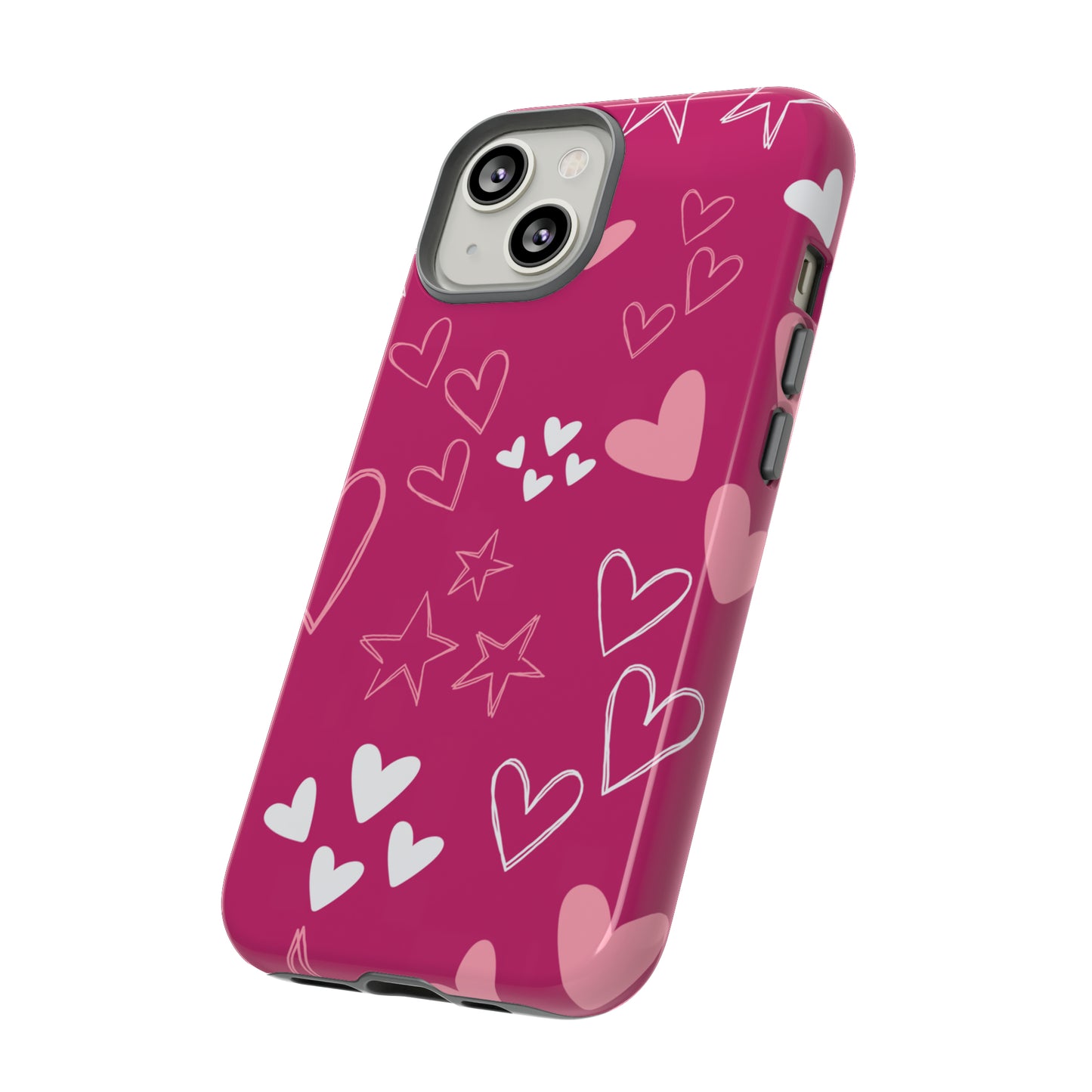 Heart and Stars Protective Case for Google, IPhone and Samsung phones