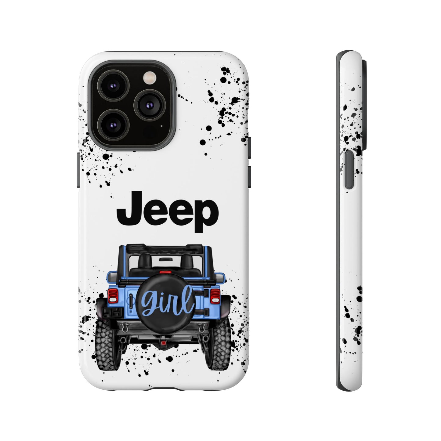 Off Road Girl Light Blue Protective Case for Iphone, Google and Samsung Phones