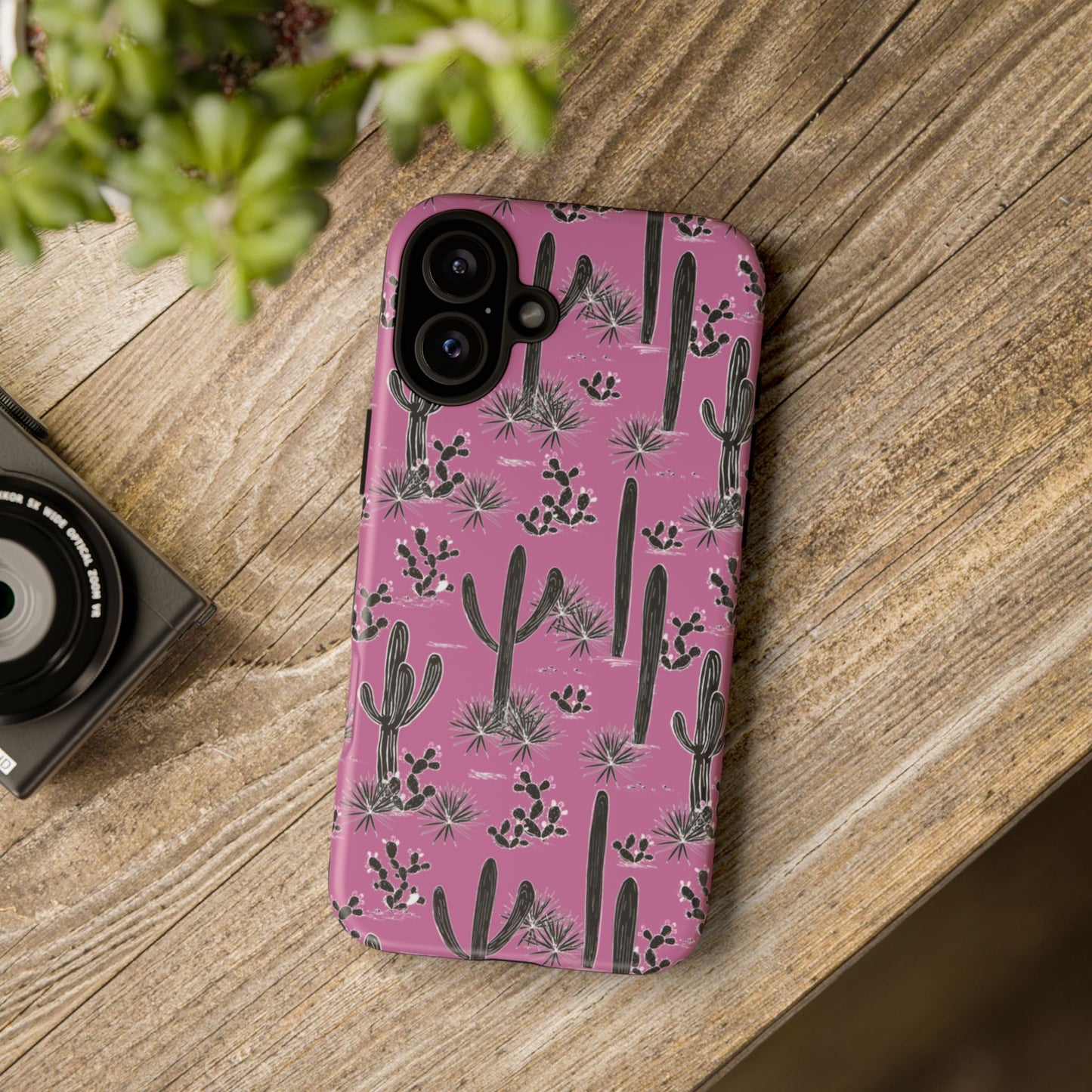 Pink Cactus Love Phone Case