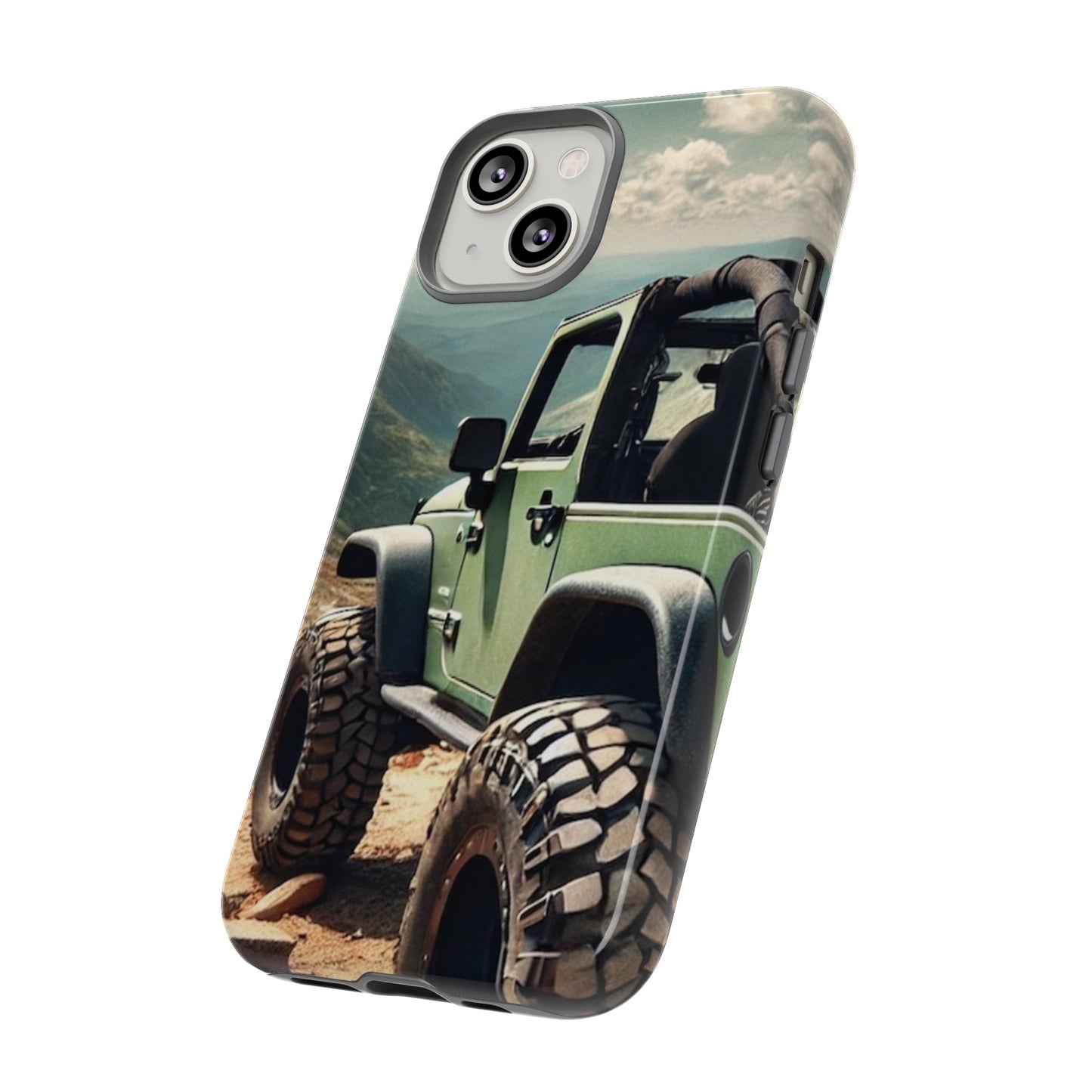 Green Jeep Protective Phone Case