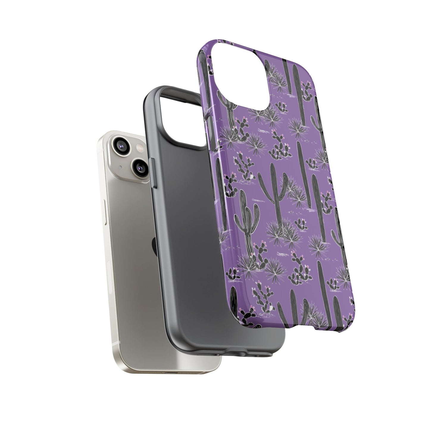 Purple Cactus Love Phone Case