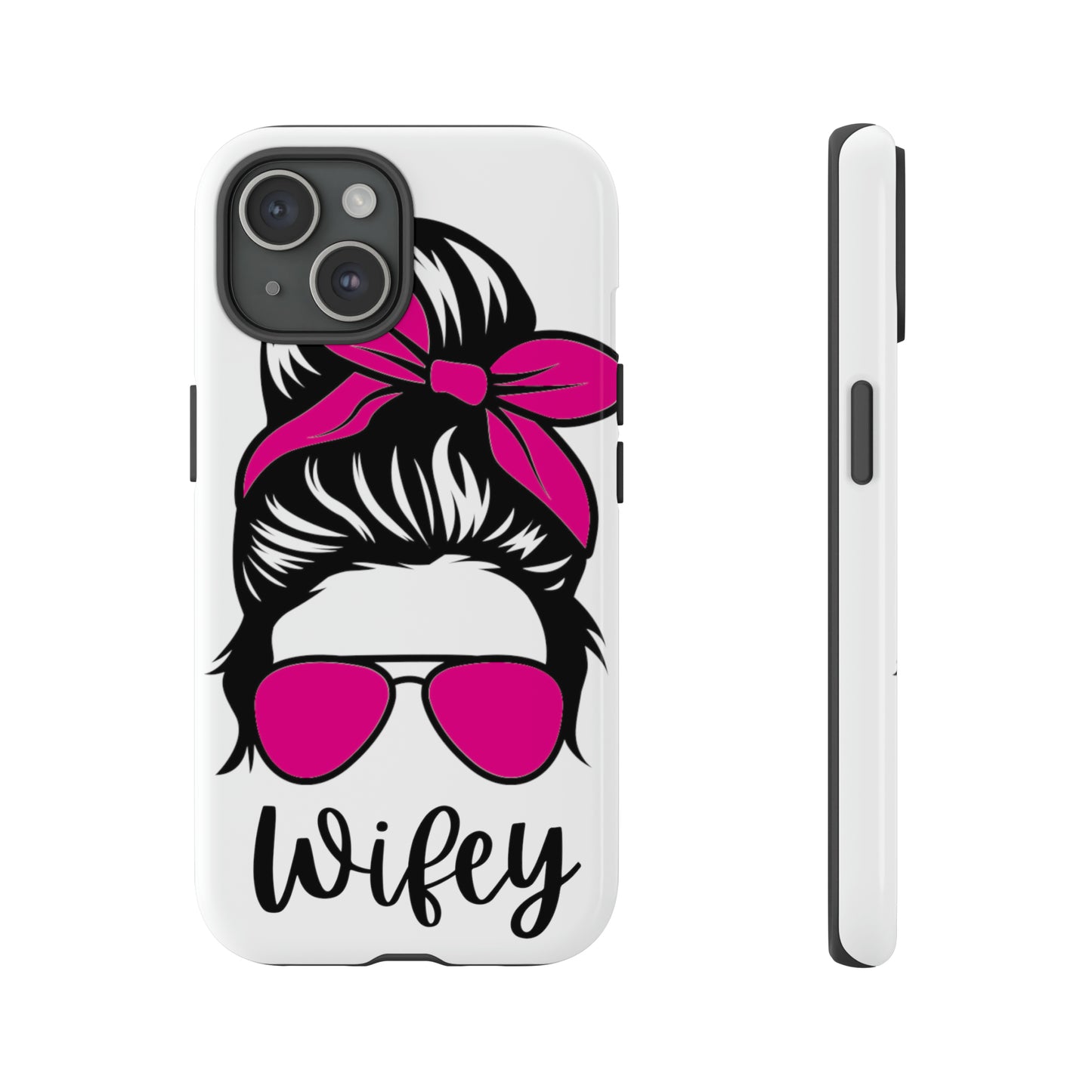 Pink Wifey Protective Case for IPhone, Samsung and Google